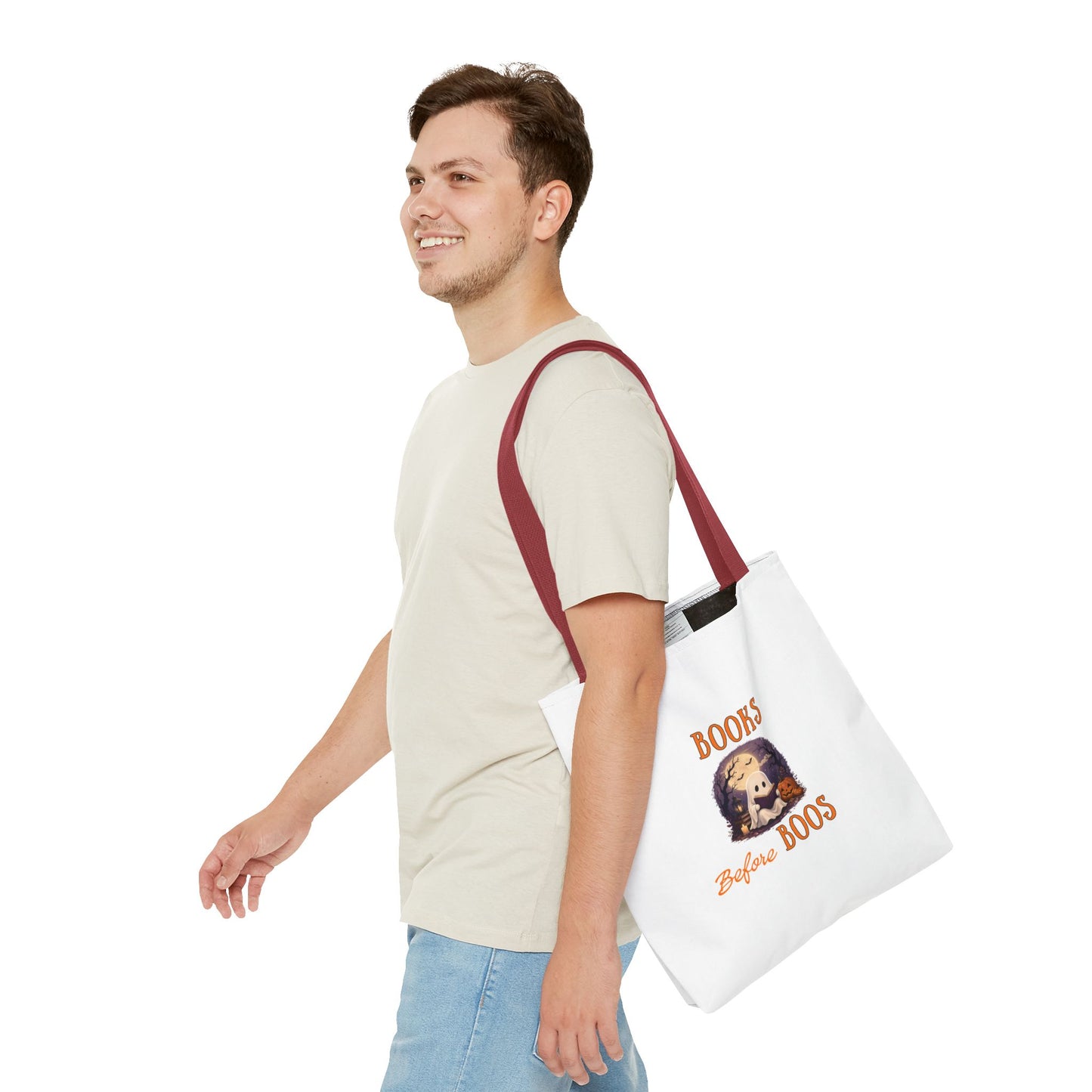 Halloween Tote Bag – Books Before Boos Book Lover Carryall