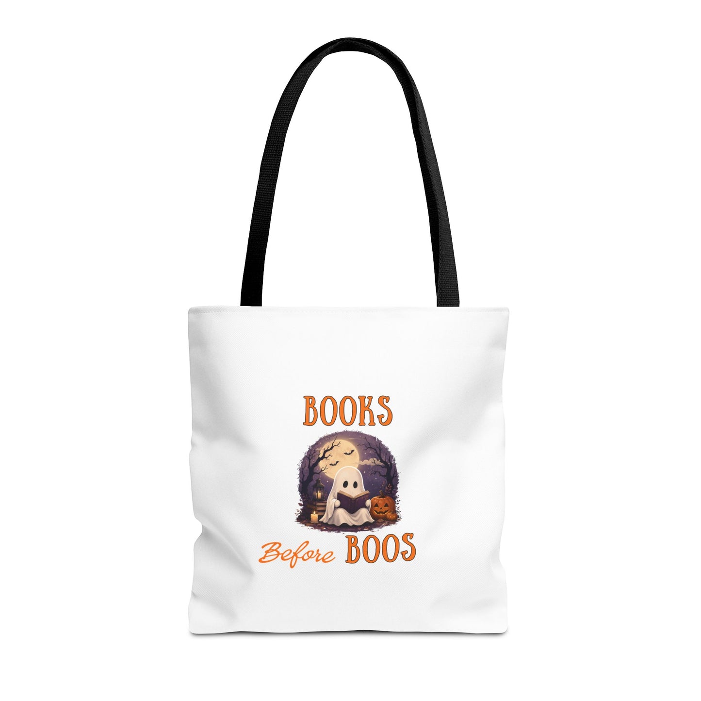 Halloween Tote Bag – Books Before Boos Book Lover Carryall