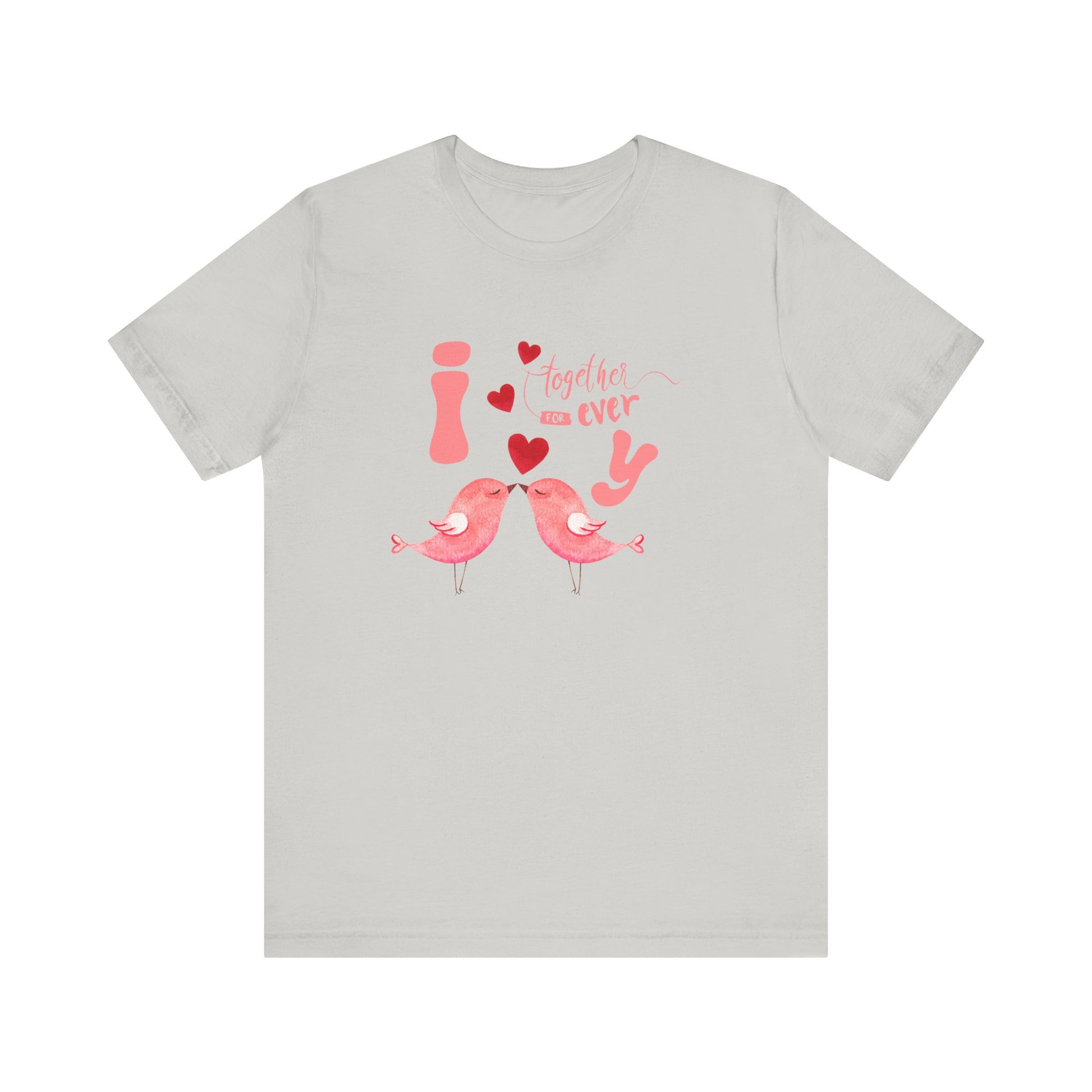 Forever love birds t-shirt - silver