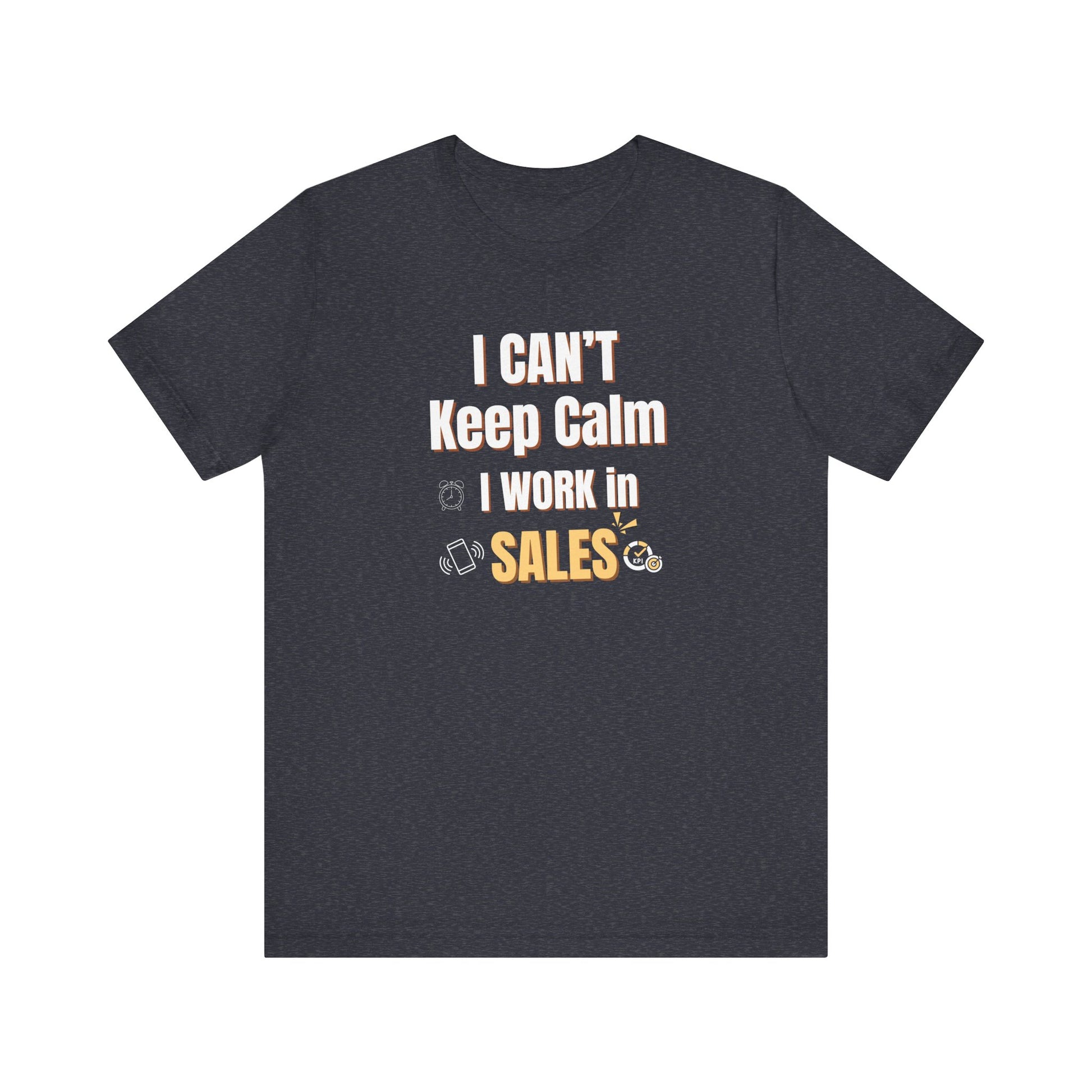 Funny sales shirt - heather navy