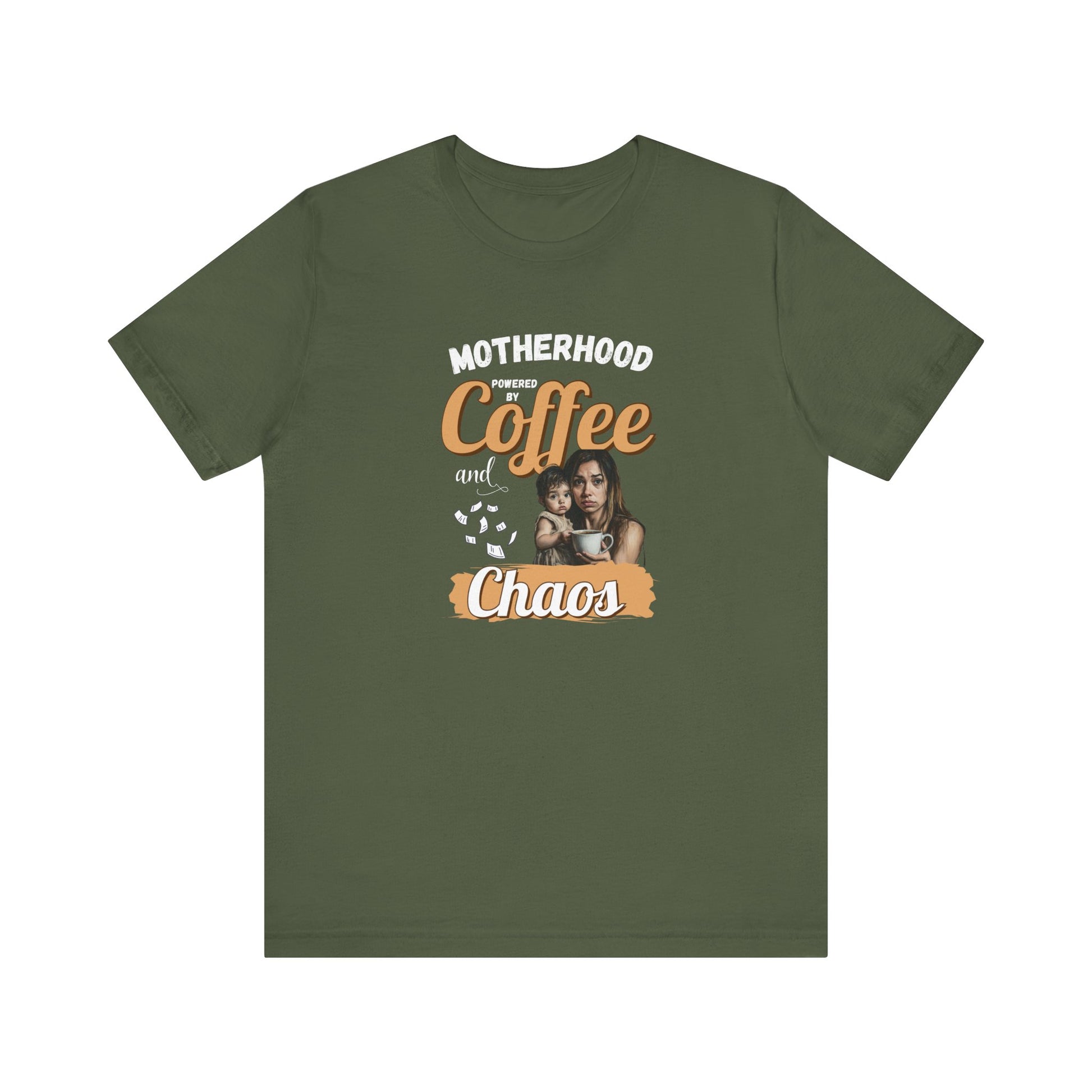 Mom life t-shirt - Military green