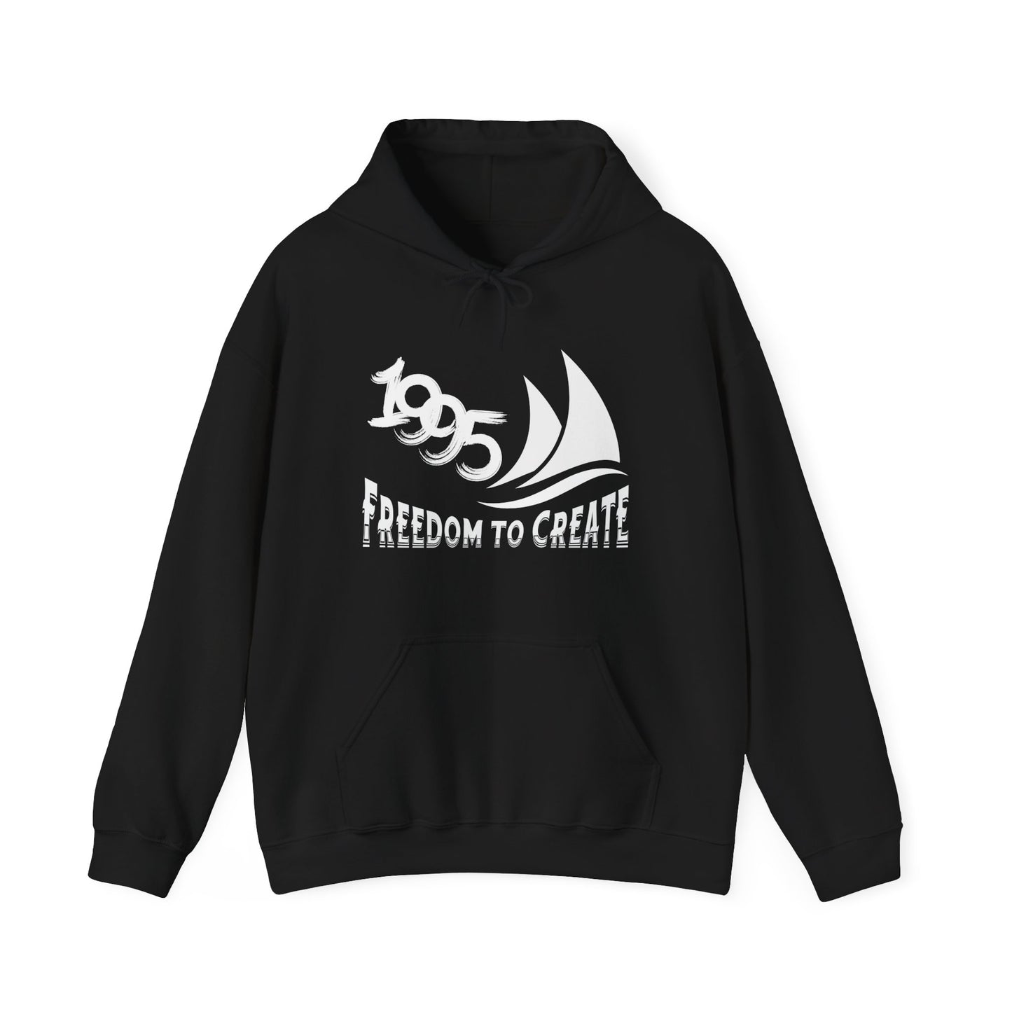 Freedom to Create Unisex Hooded Sweatshirt - Black