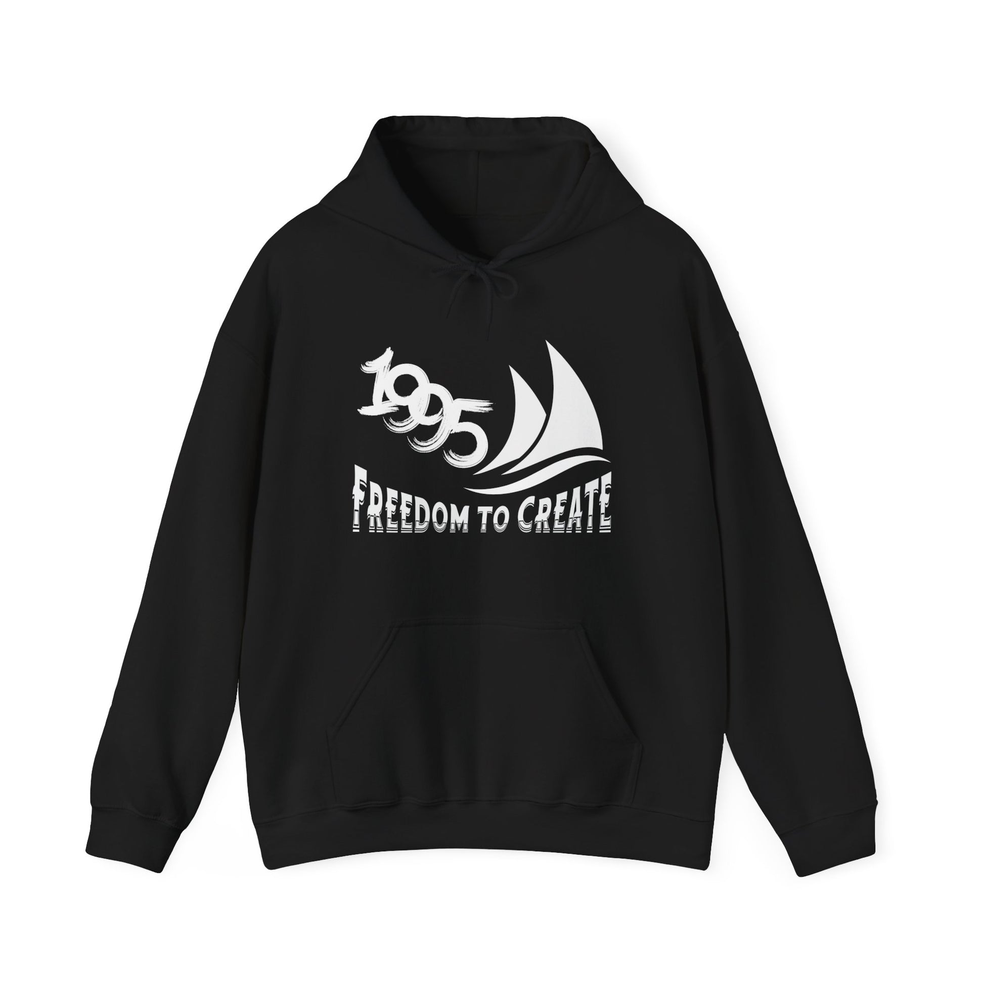 Freedom to Create Unisex Hooded Sweatshirt - Black