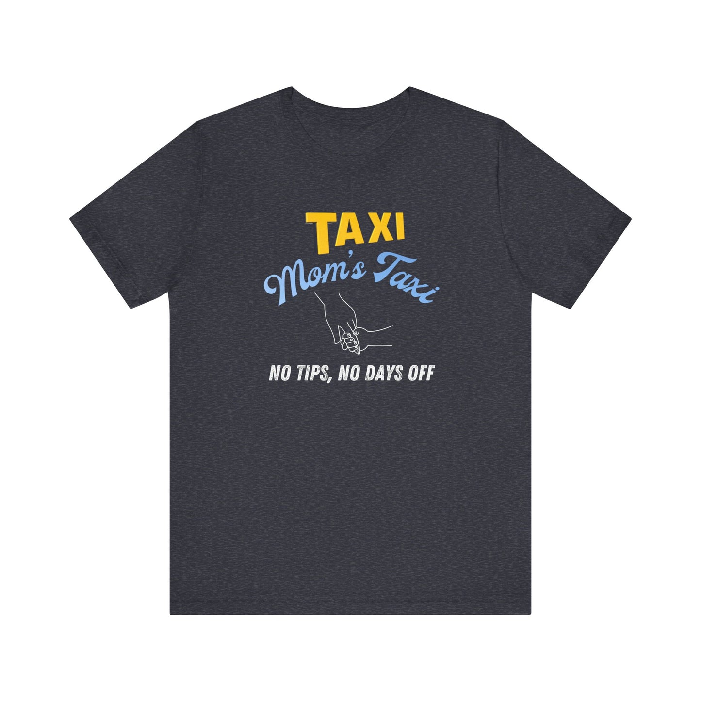 Mom's taxi shirt - heather navy