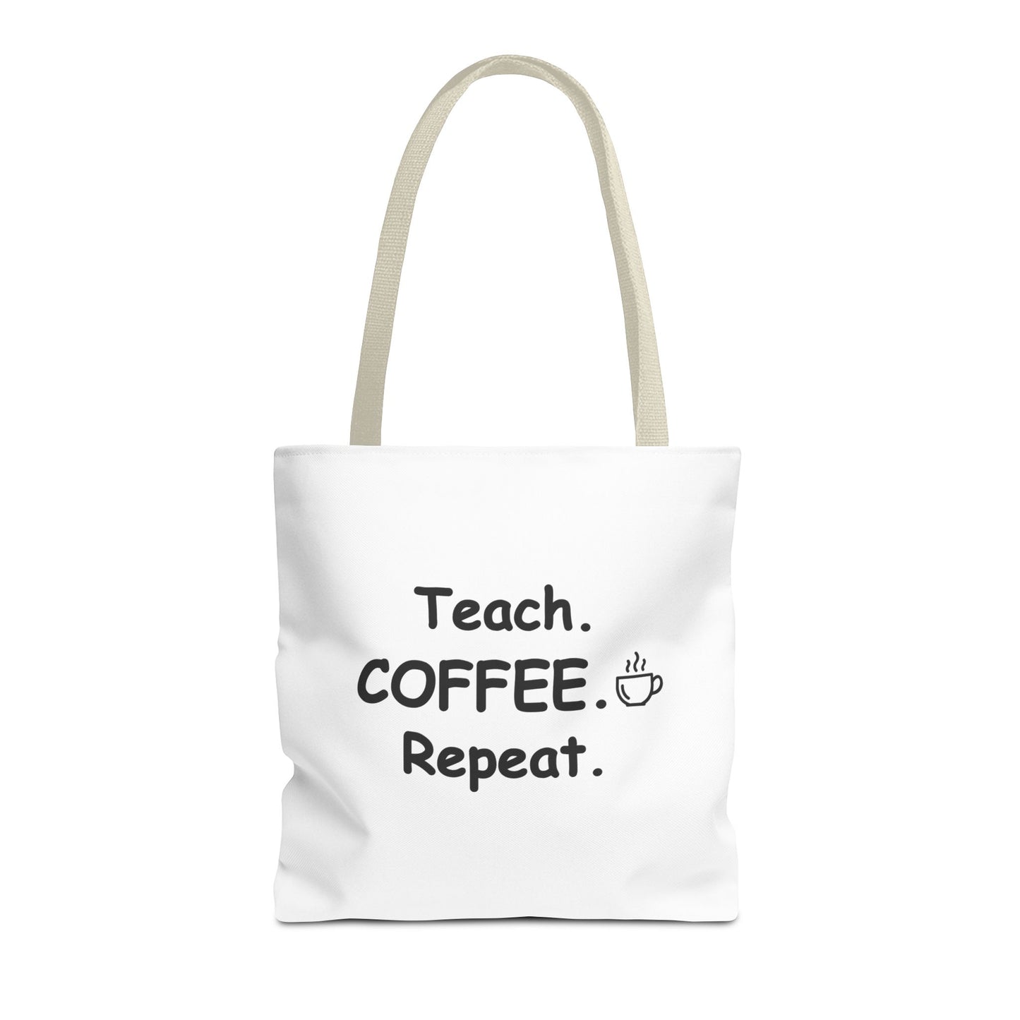 Teacher Tote Bags – Teach Coffee Repeat Canvas Tote