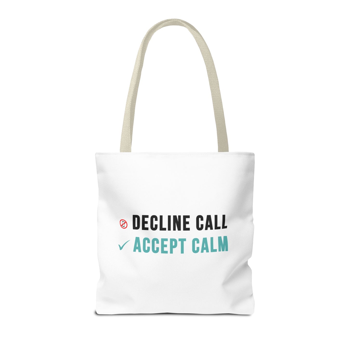 Wellness Tote Bag – Decline the Noise, Carry the Calm
