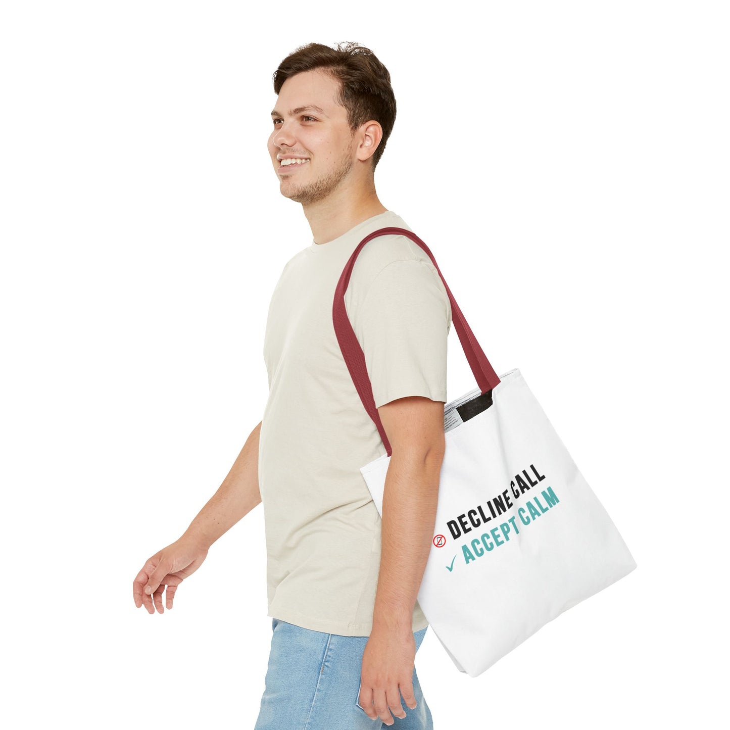 Wellness Tote Bag – Decline the Noise, Carry the Calm