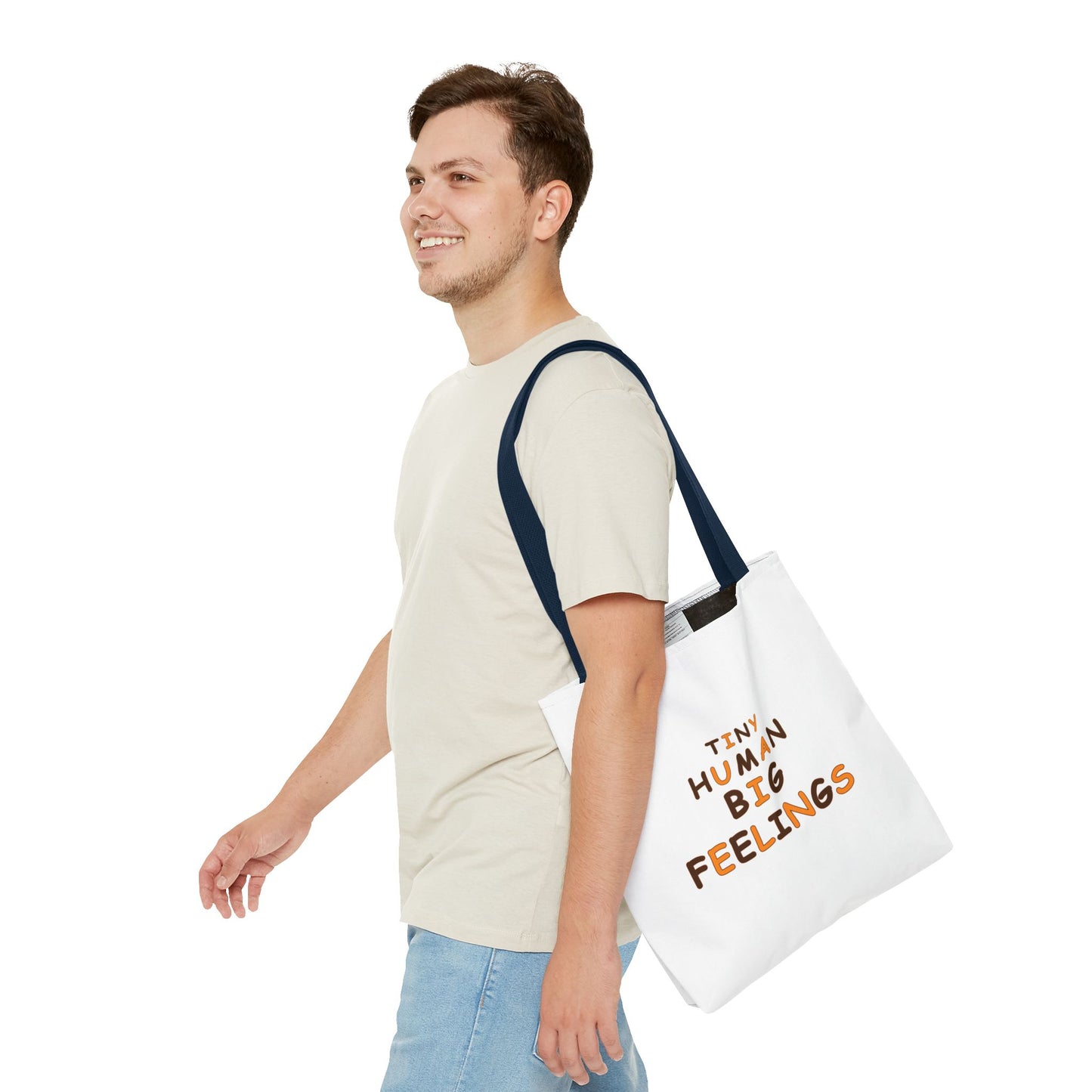 Teacher Tote Bag – Tiny Human Big Feelings Canvas Carryall