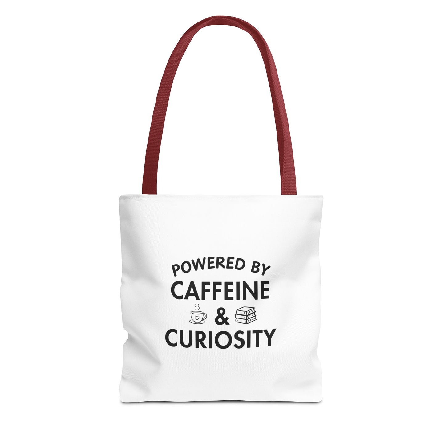 Bookish Tote Bag – Powered by Caffeine & Curiosity Canvas Tote