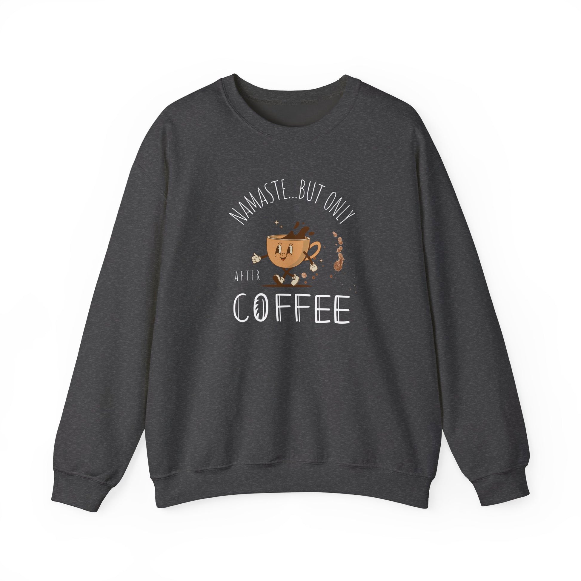 Comfy yoga and coffee sweatshirt - healteh navy