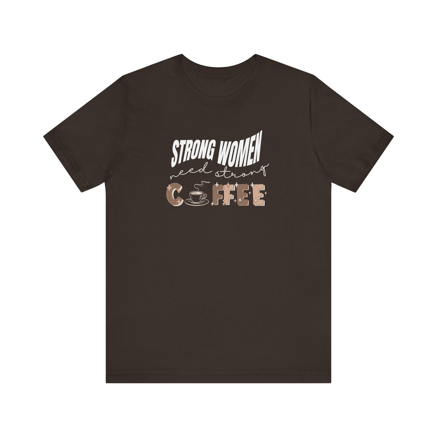 Funny coffee tshirt - brown