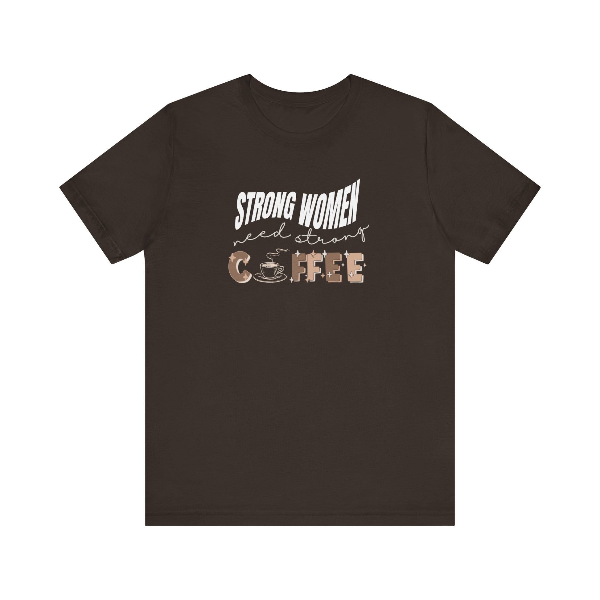 Funny coffee tshirt - brown