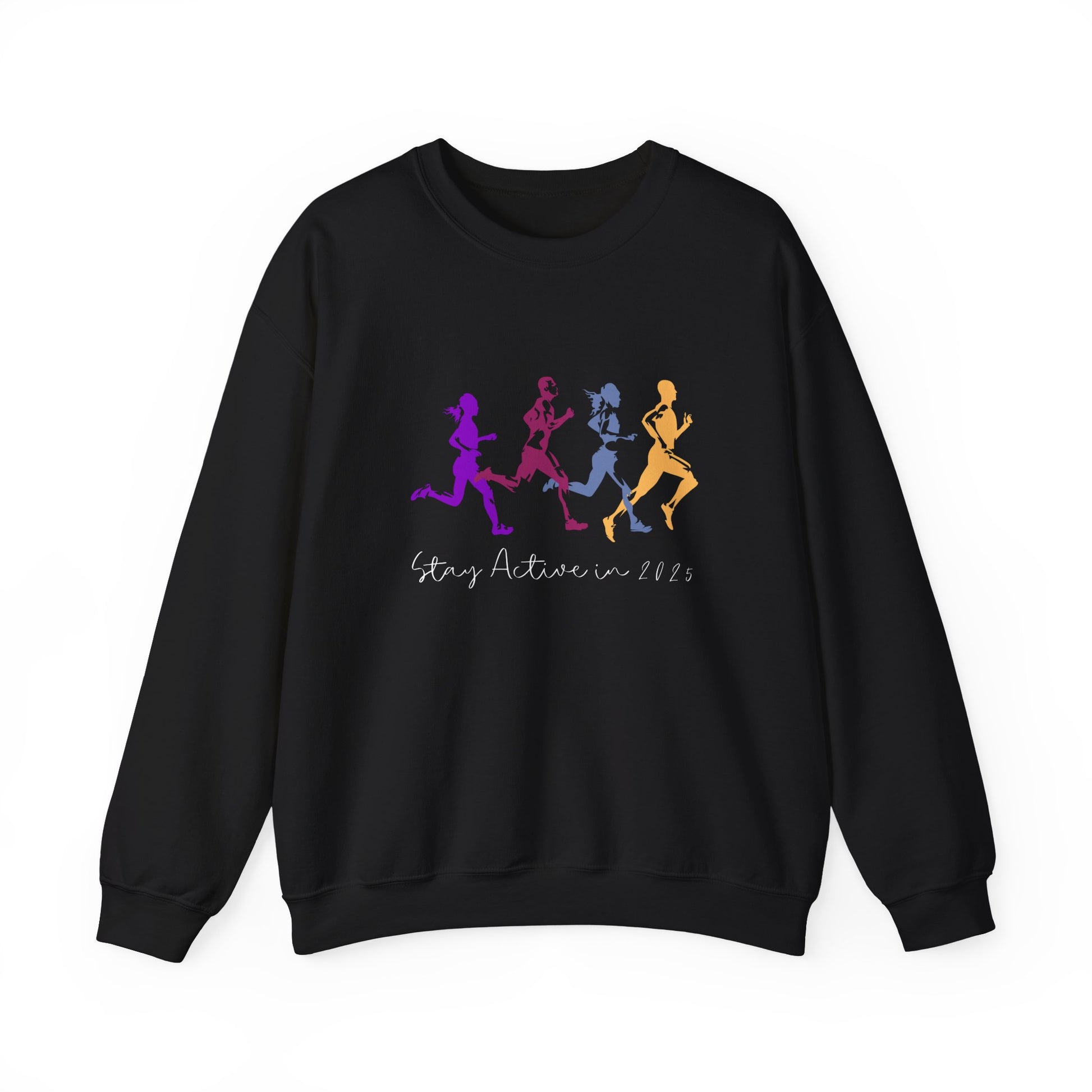 Stay Active in 2025 Sweatshirt - Black 