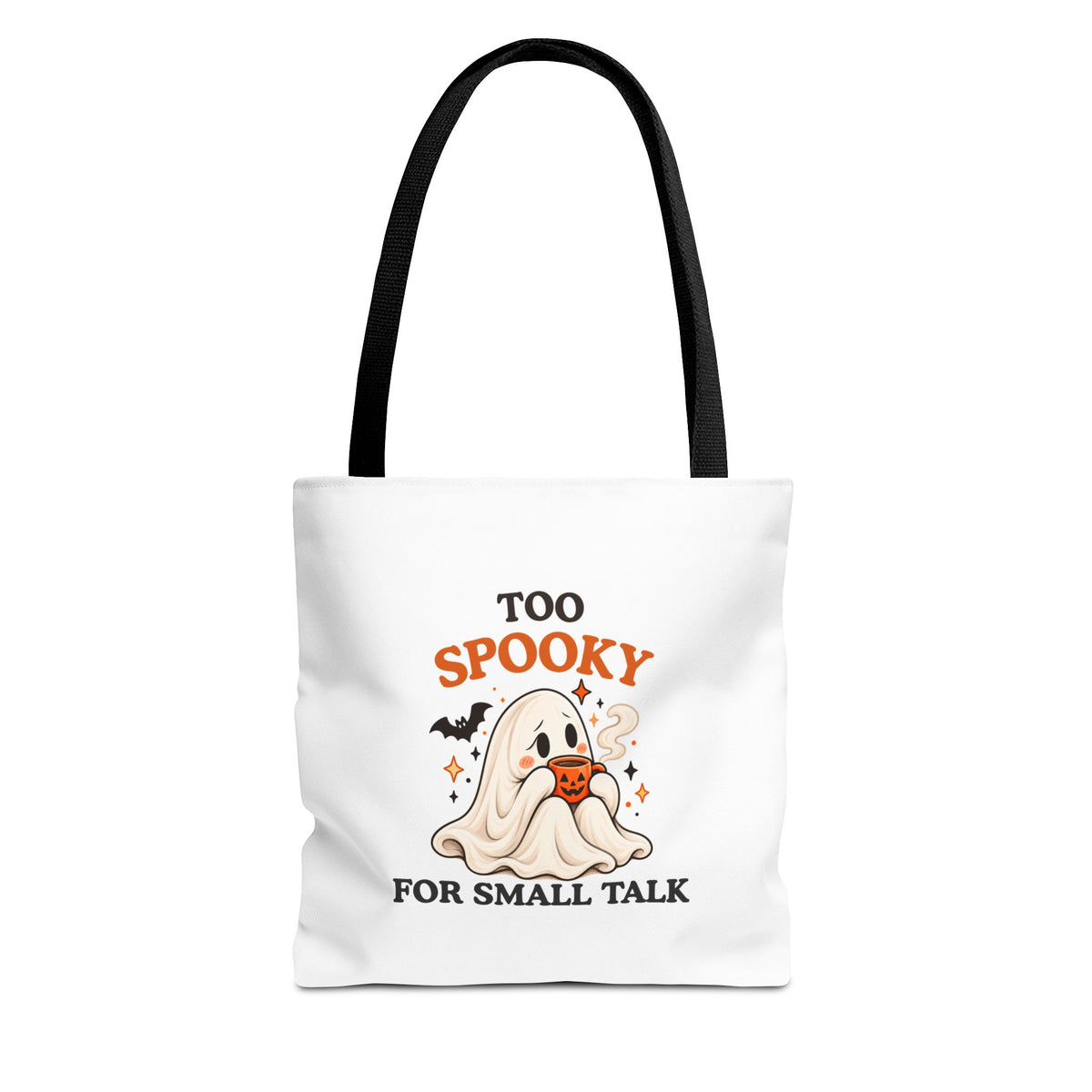 Introvert Tote Bag – Too Spooky for Small Talk Ghost Bag