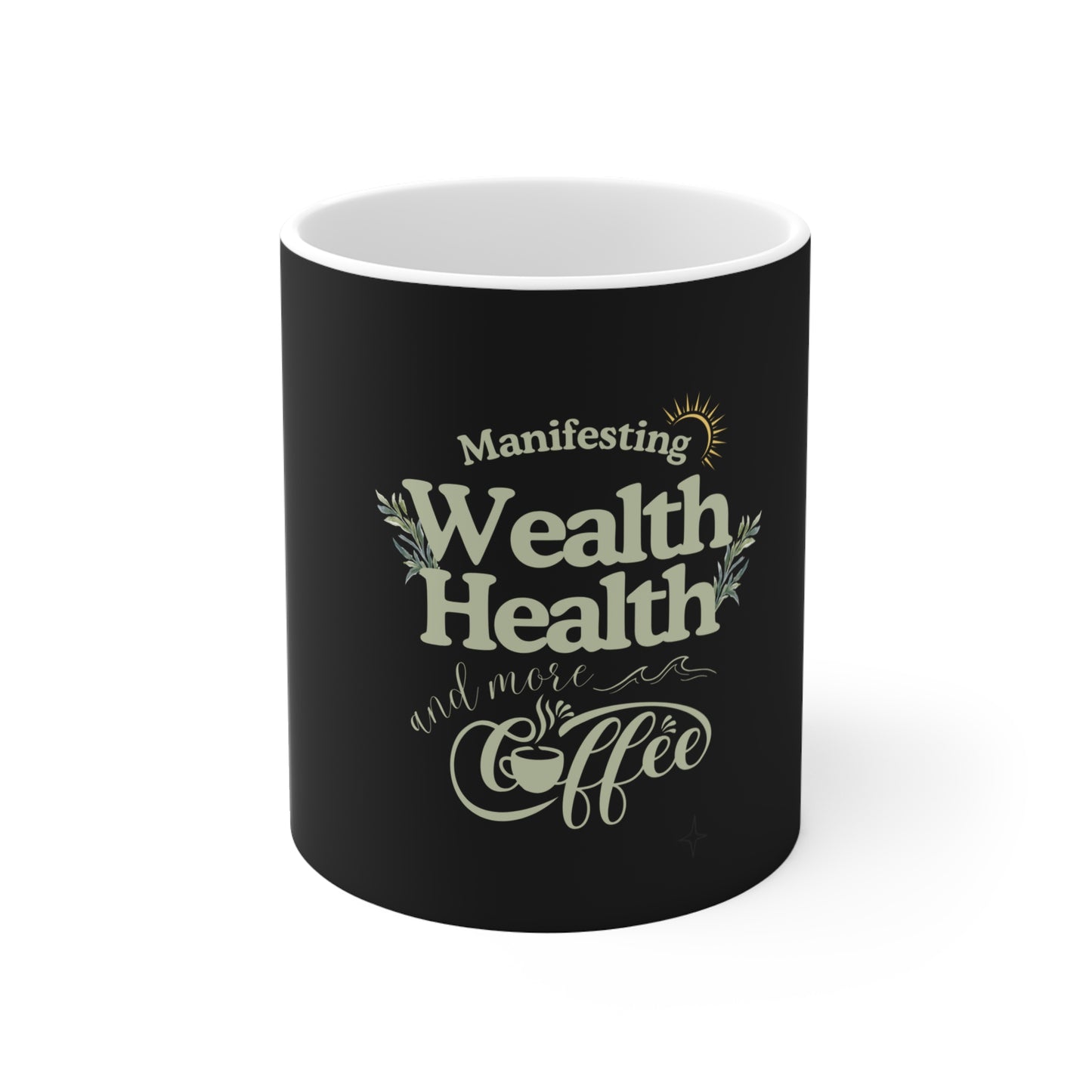 Inspirational coffee mug - front view