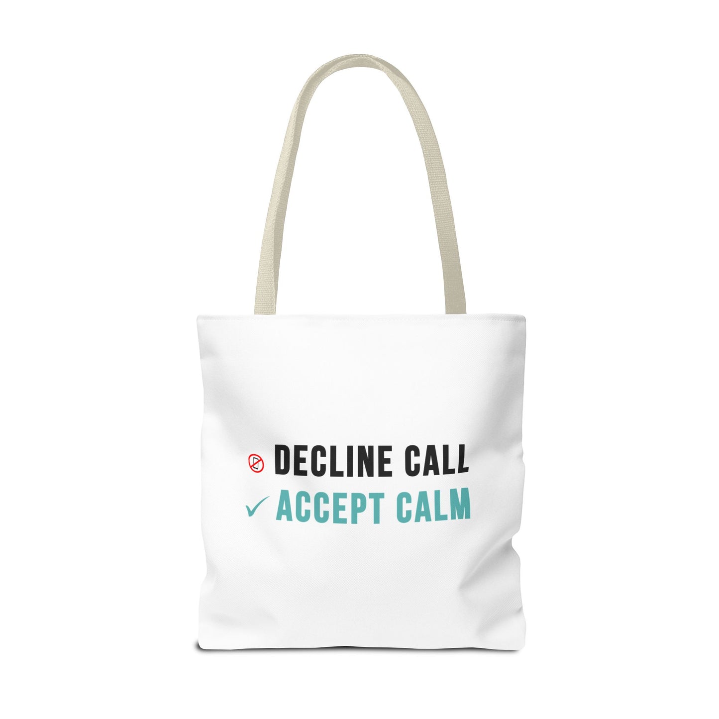 Wellness Tote Bag – Decline the Noise, Carry the Calm