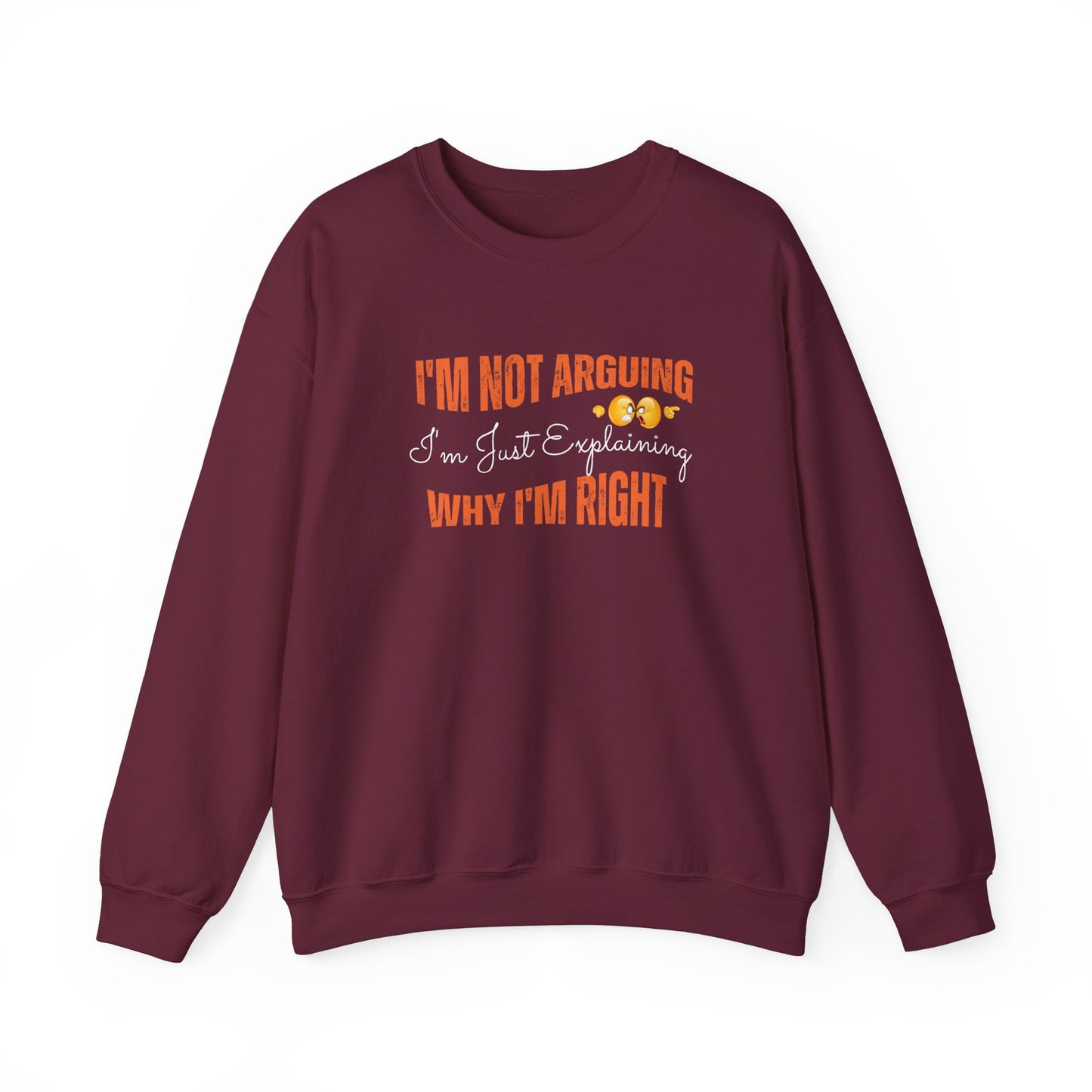 Sarcastic sweatshirt for work - maroon