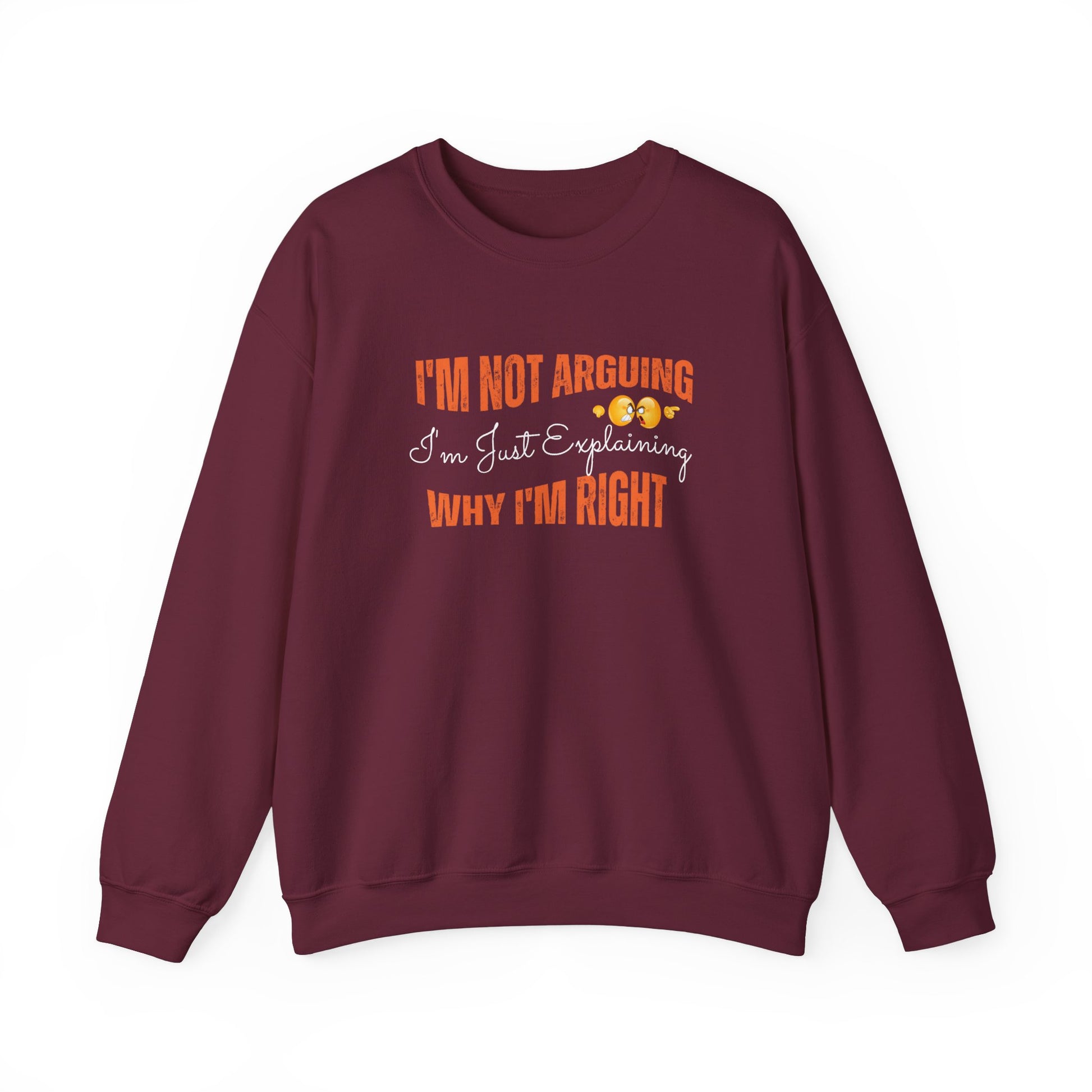 Sarcastic sweatshirt for work - maroon