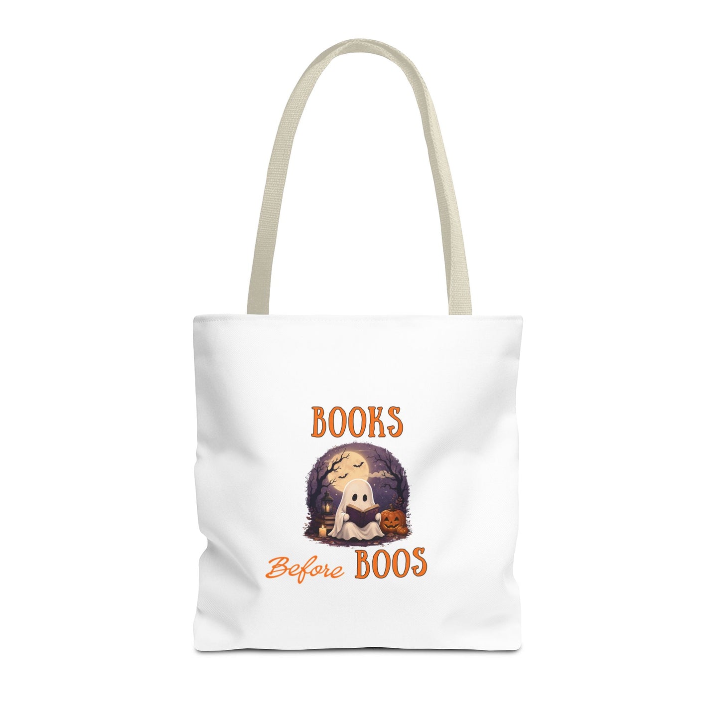 Halloween Tote Bag – Books Before Boos Book Lover Carryall
