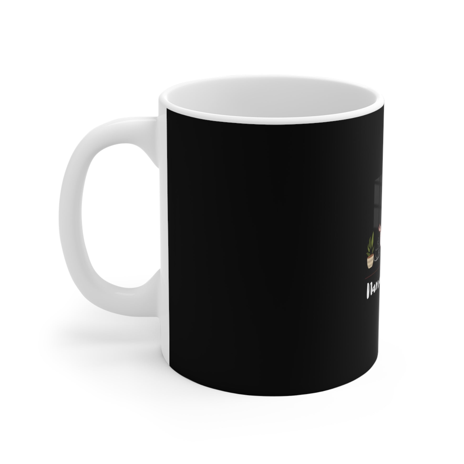Stress relief coffee mug - left view