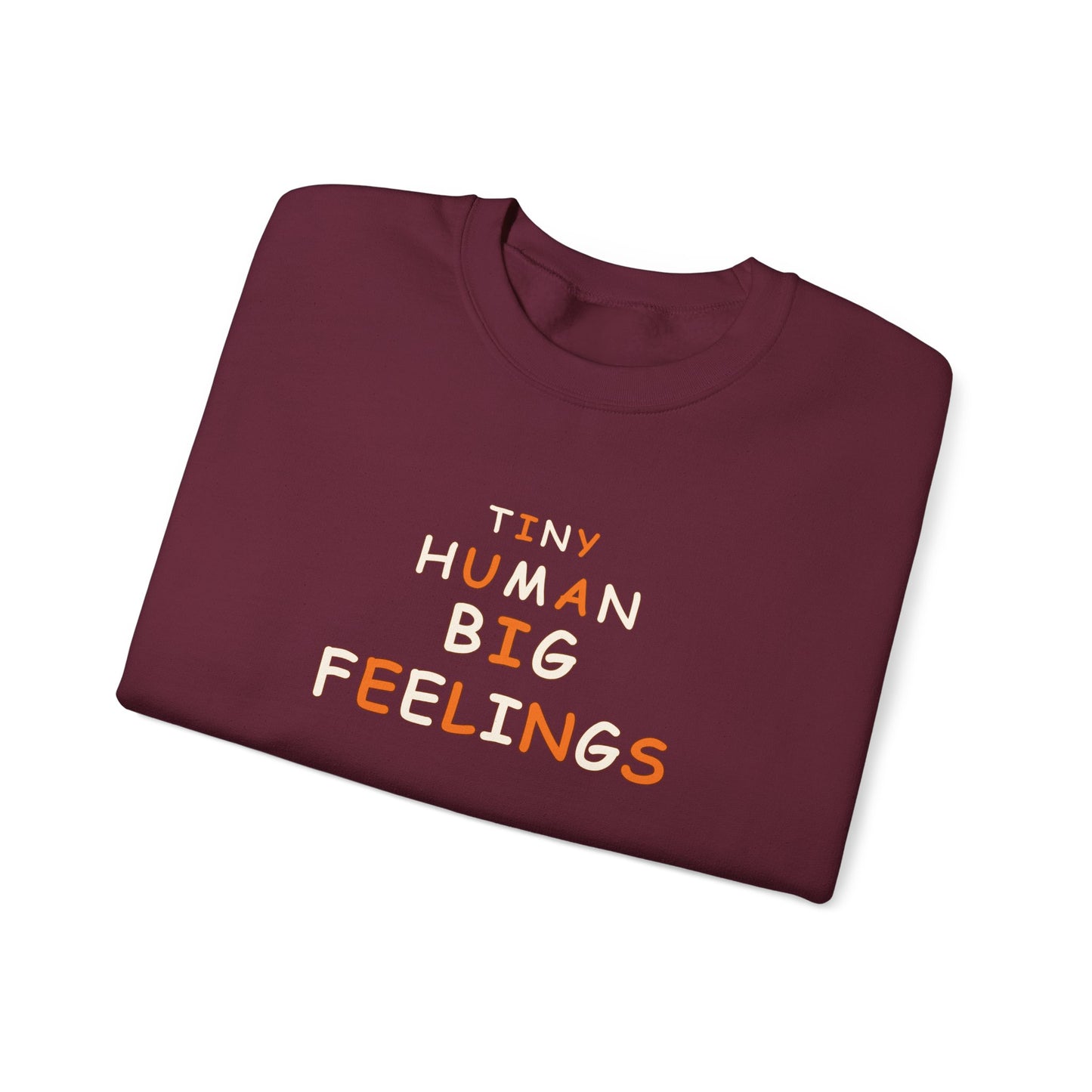 Teacher Sweatshirt – Tiny Human Big Feelings Pullover