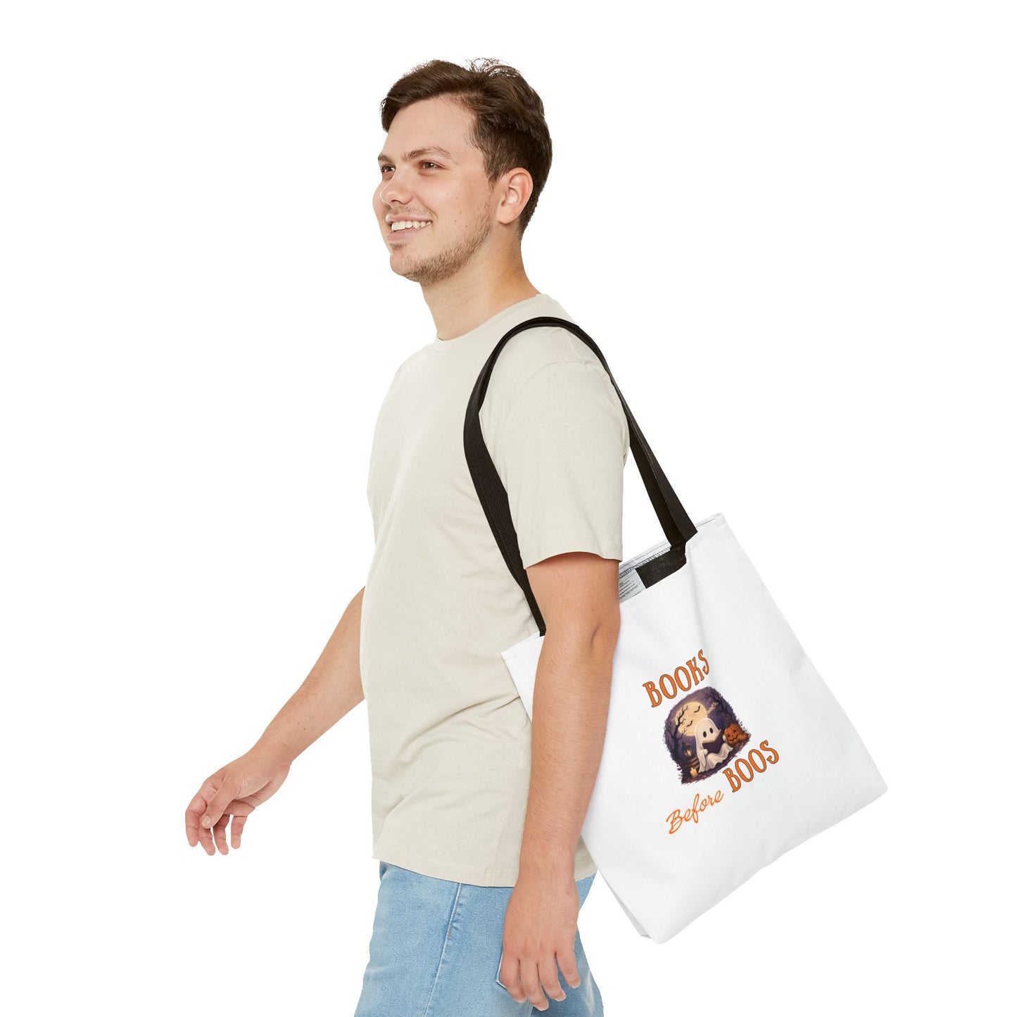 Halloween Tote Bag – Books Before Boos Book Lover Carryall