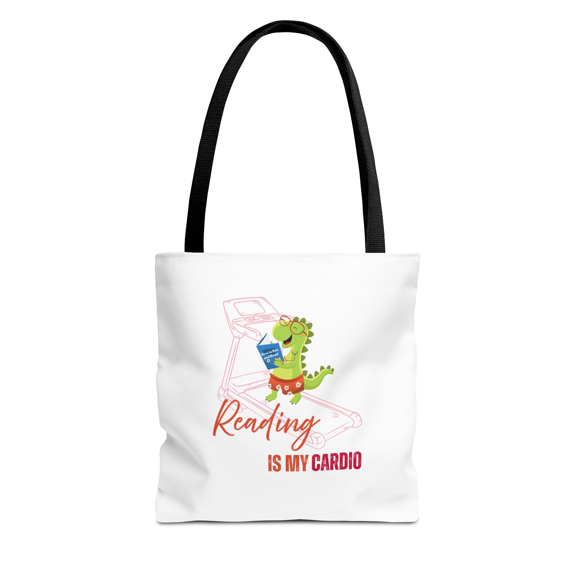 Reading tote design with black handles