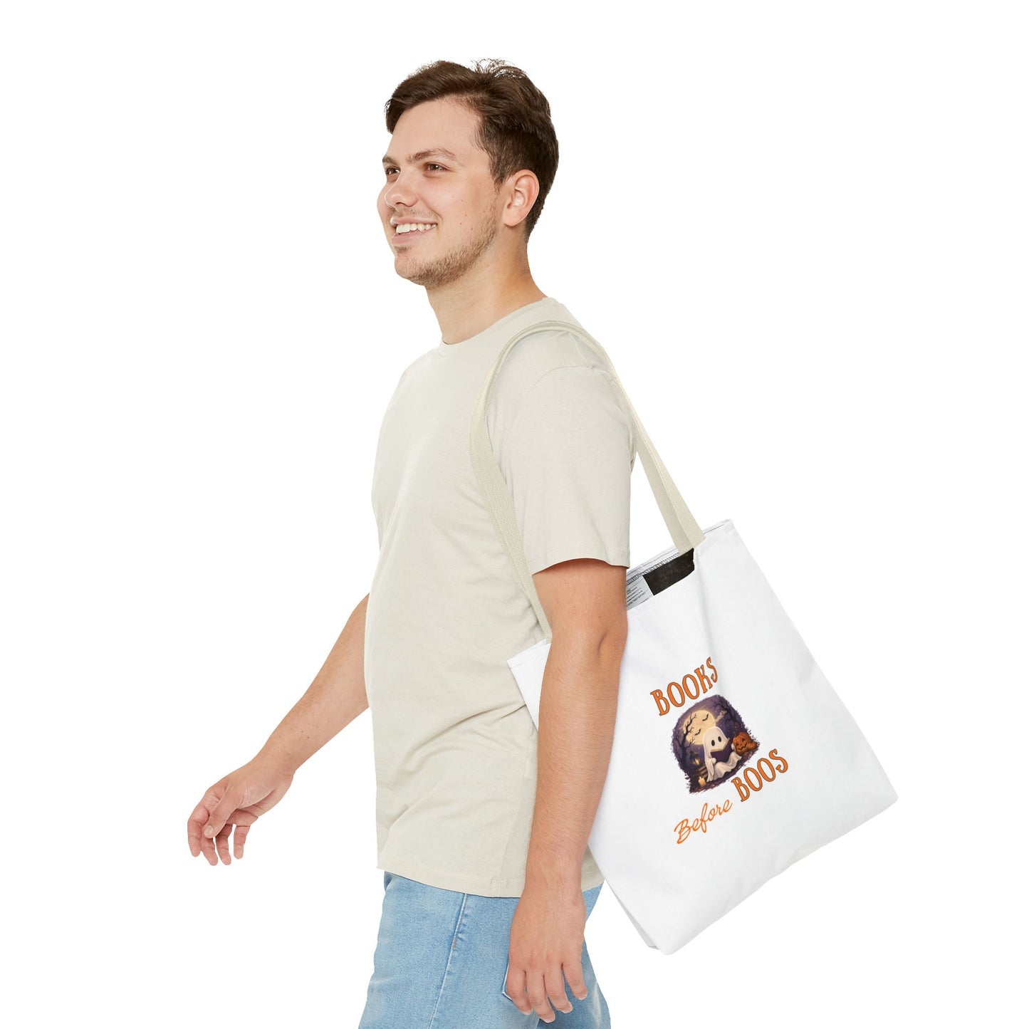 Halloween Tote Bag – Books Before Boos Book Lover Carryall