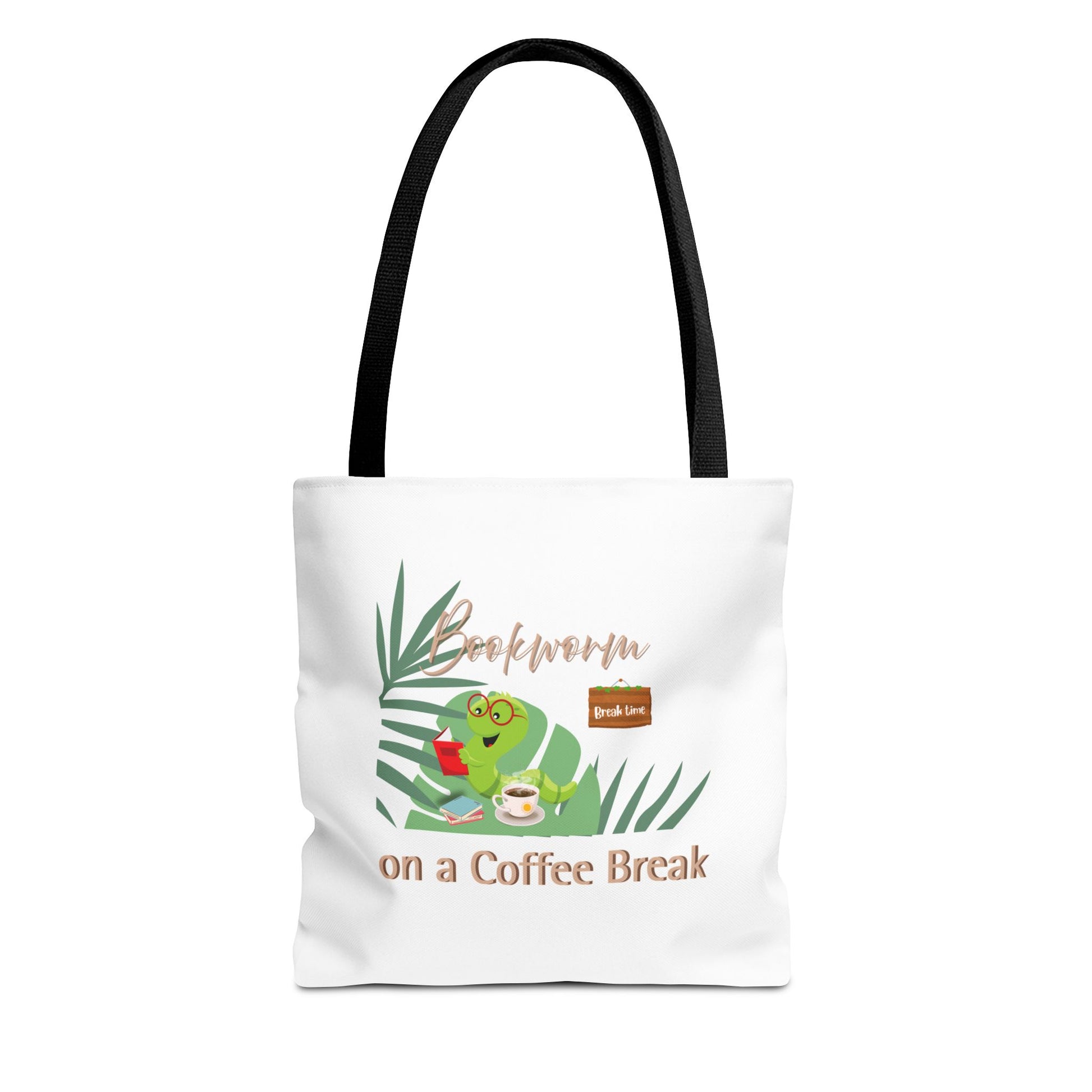 Reading break tote bag with handles black