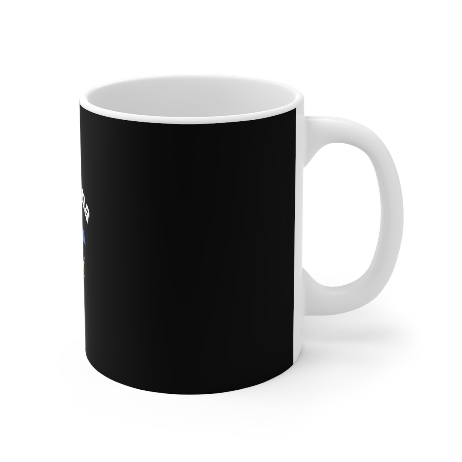 Right side of Savasana and Chill coffee mug design