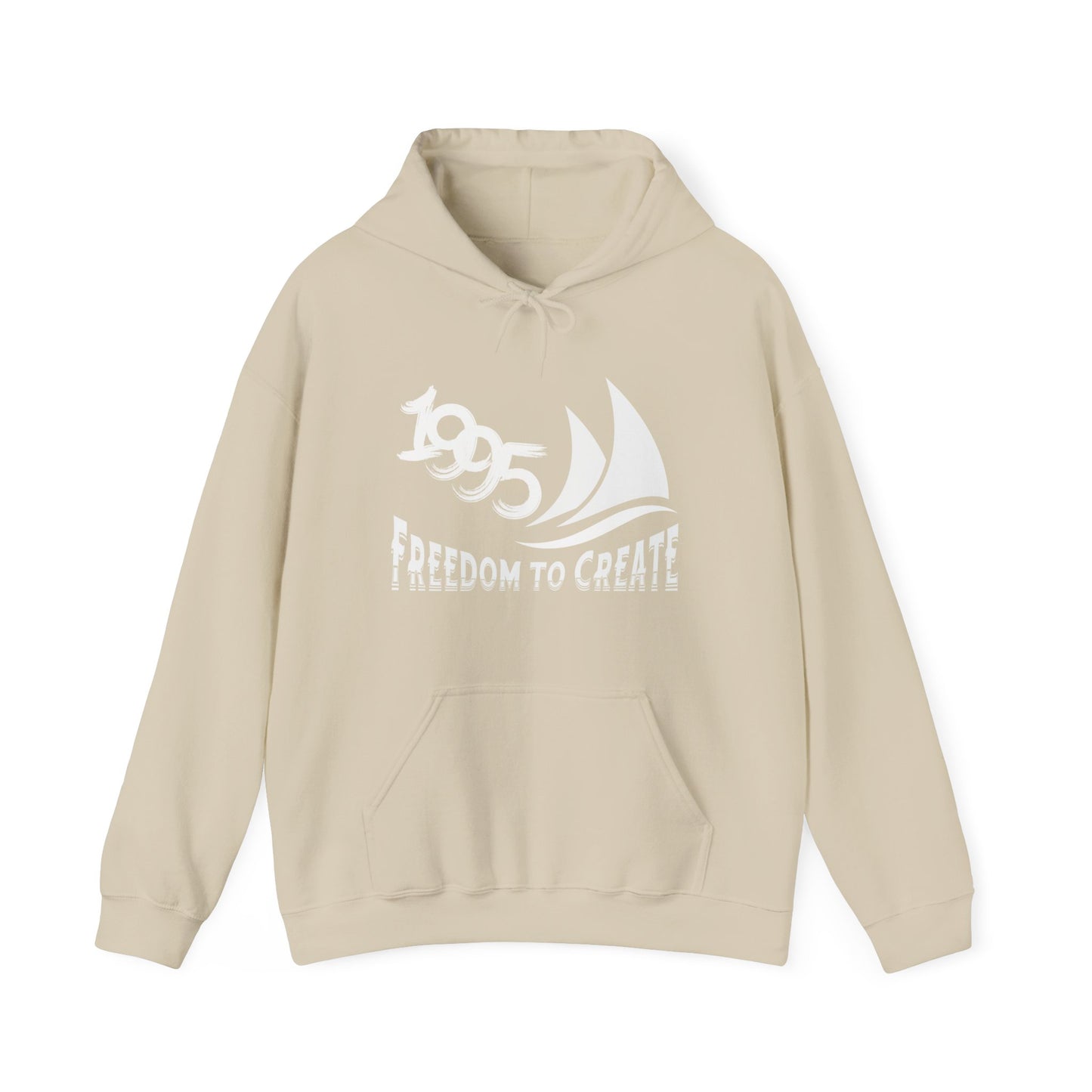 Freedom to Create Unisex Hooded Sweatshirt - Sand