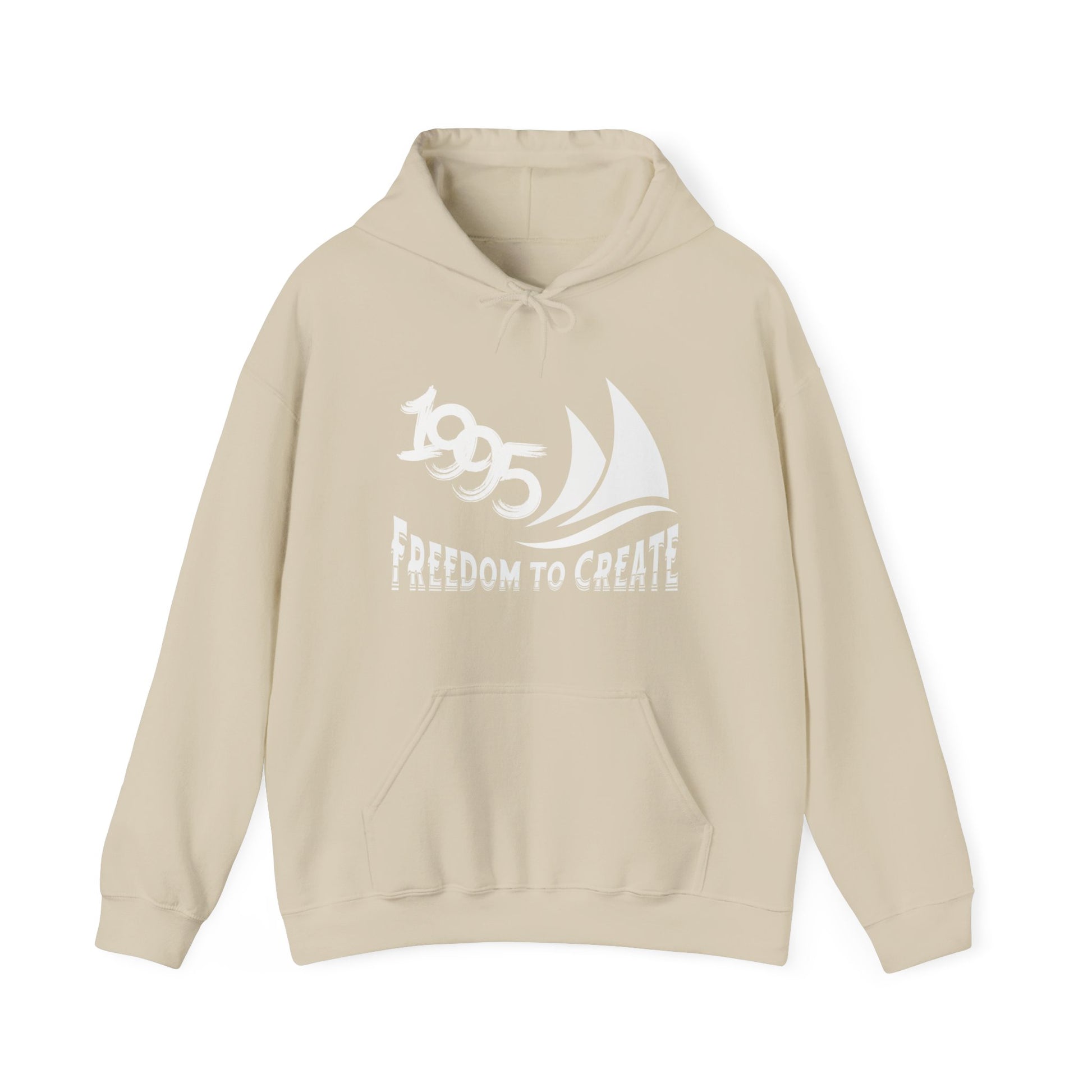 Freedom to Create Unisex Hooded Sweatshirt - Sand