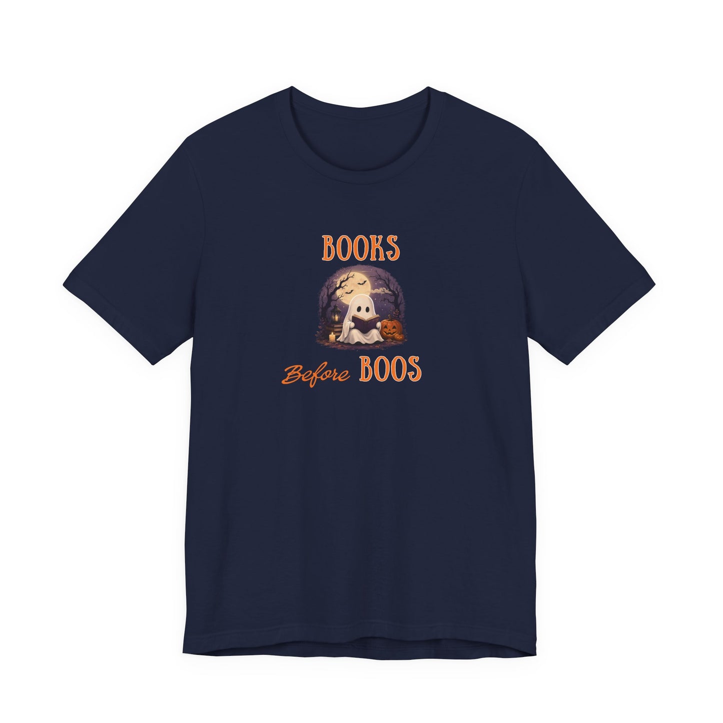 Halloween Shirt – Books Before Boos Ghost Reading Tee