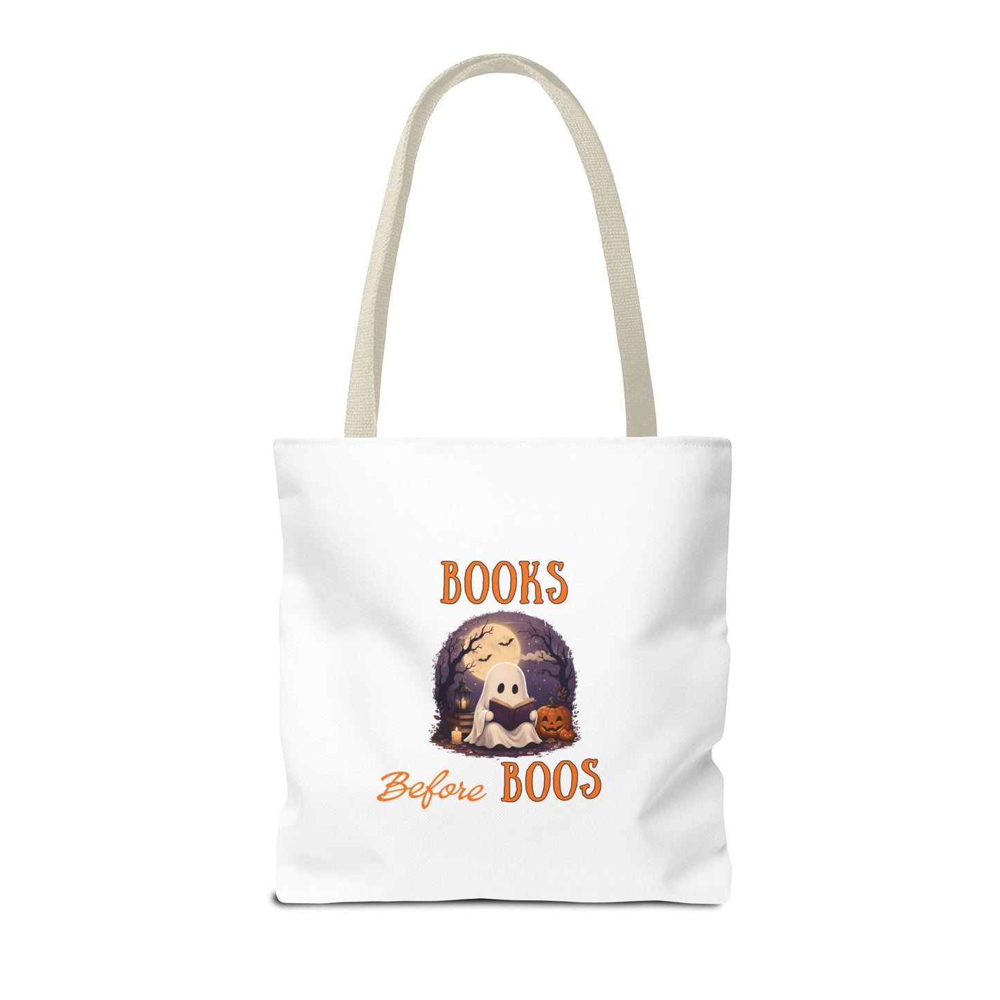 Halloween Tote Bag – Books Before Boos Book Lover Carryall