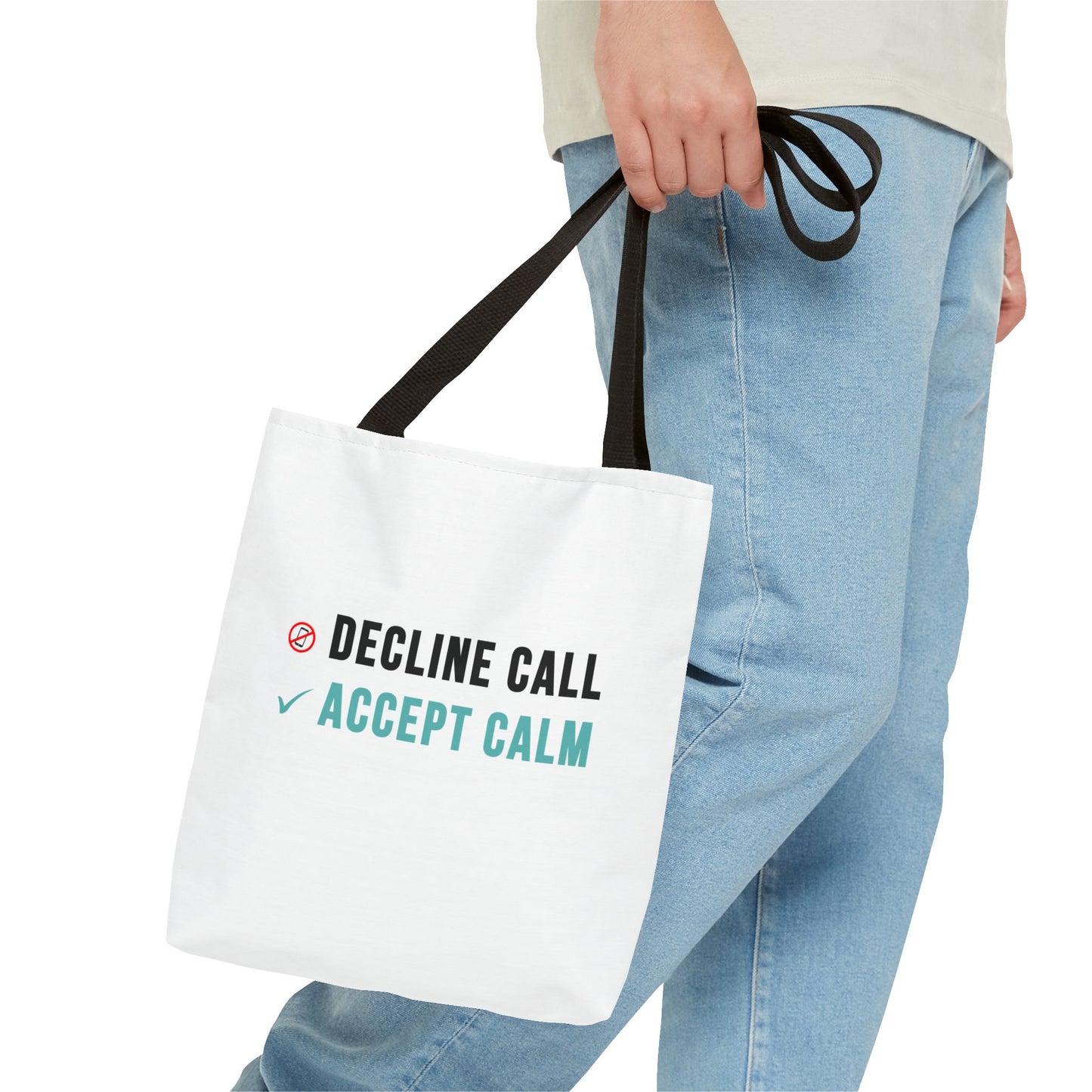 Wellness Tote Bag – Decline the Noise, Carry the Calm