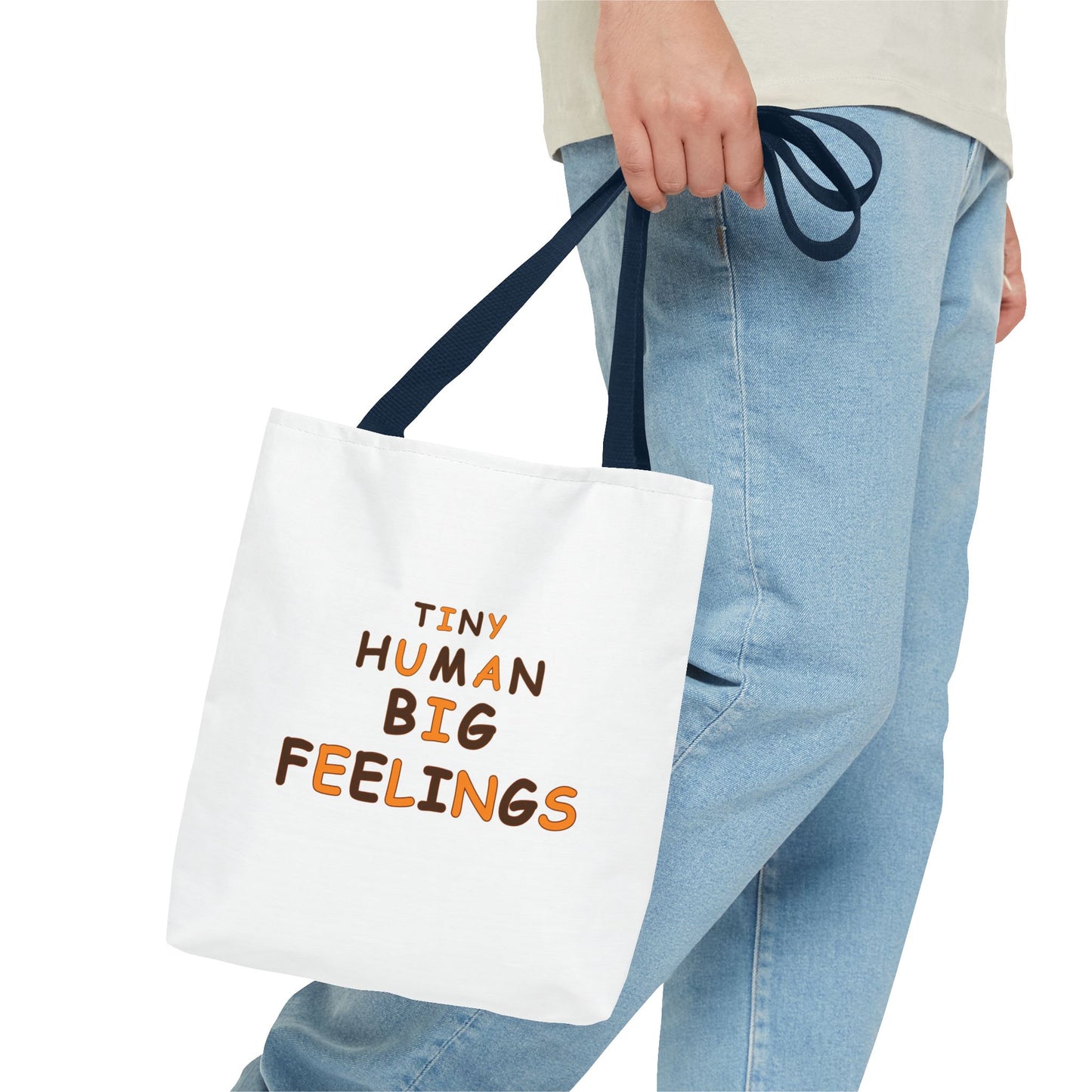 Teacher Tote Bag – Tiny Human Big Feelings Canvas Carryall