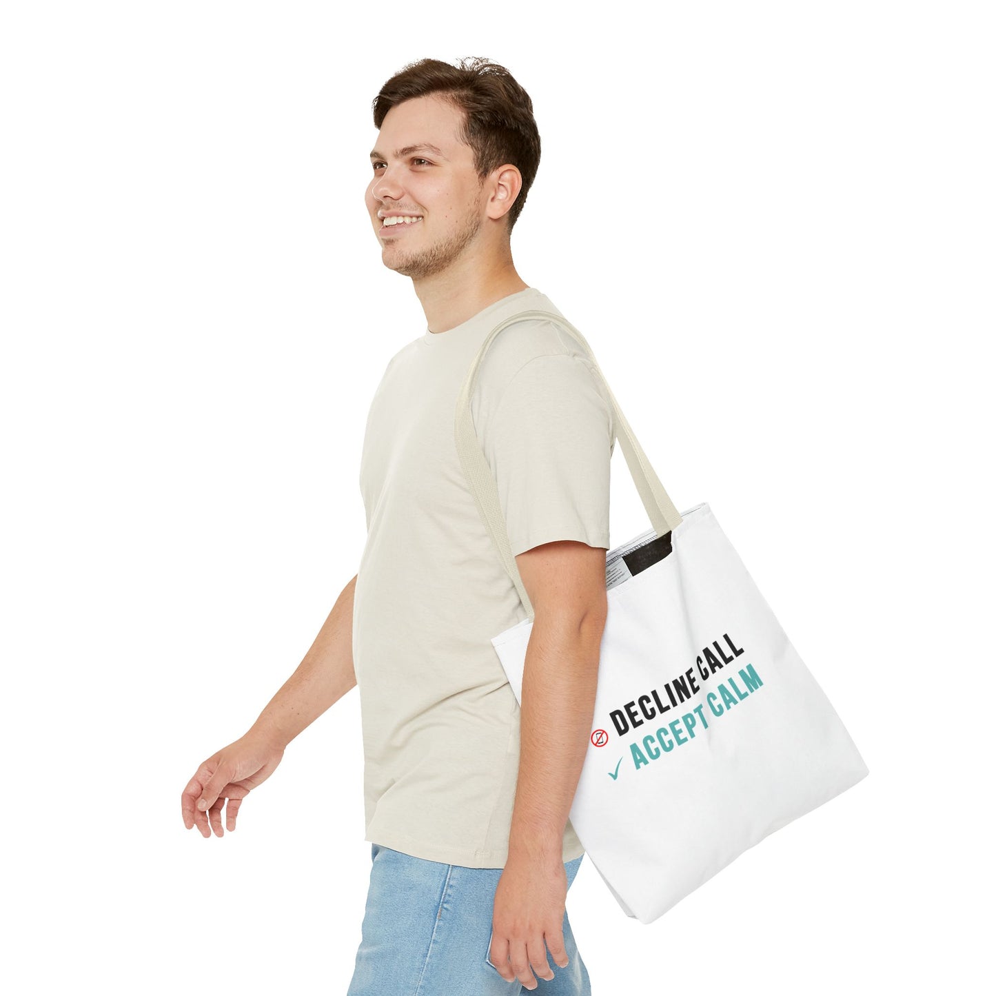 Wellness Tote Bag – Decline the Noise, Carry the Calm