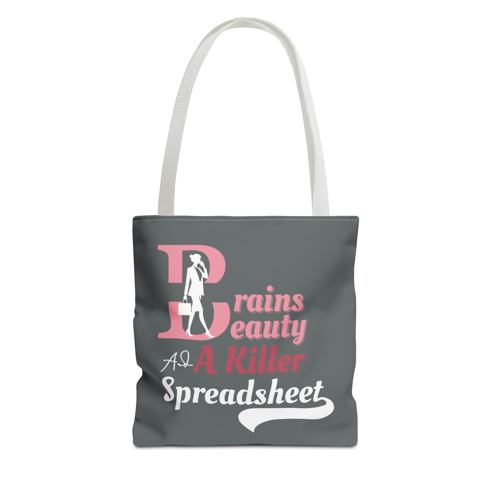 Empowered women tote bag - white handle