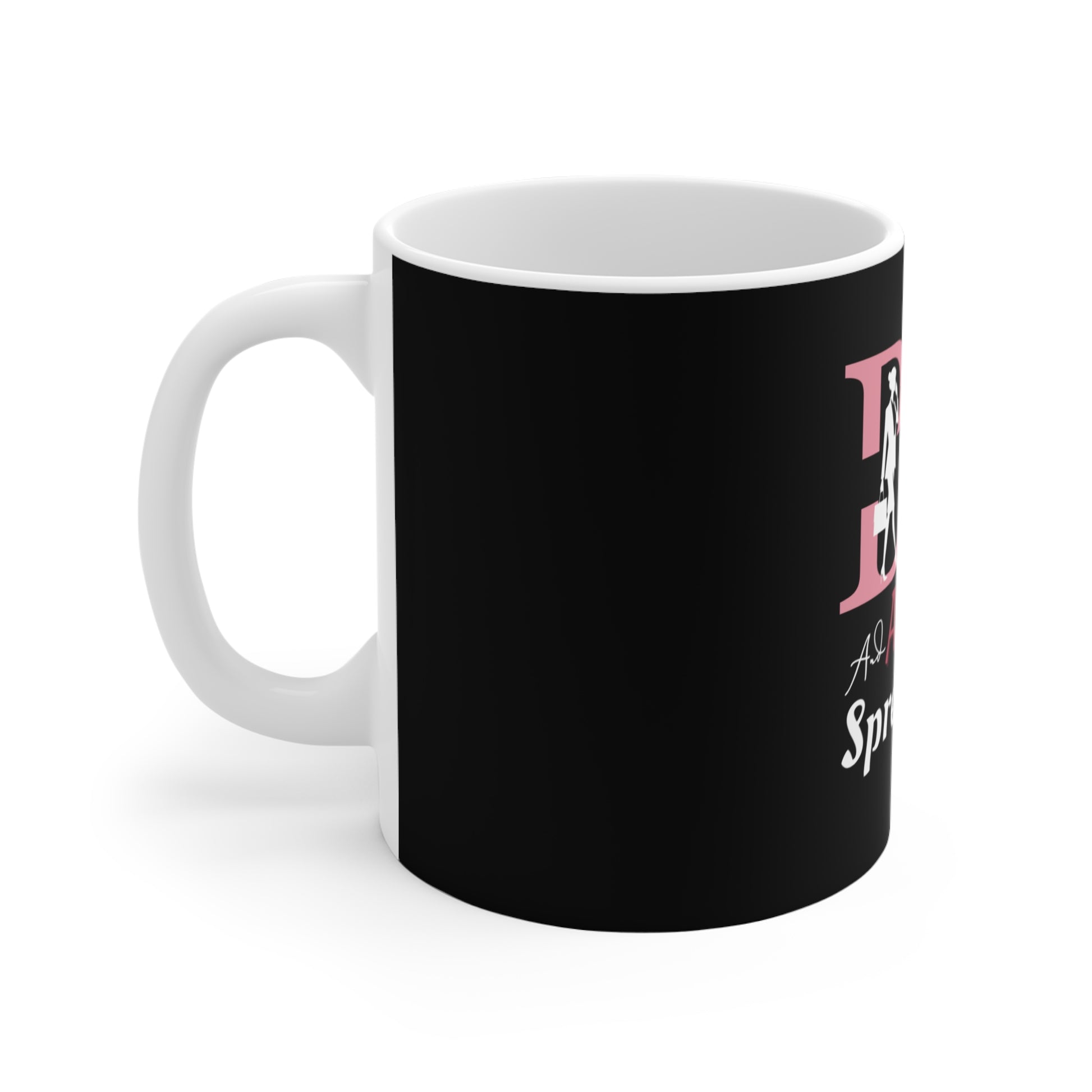 Funny work mug for women - left view