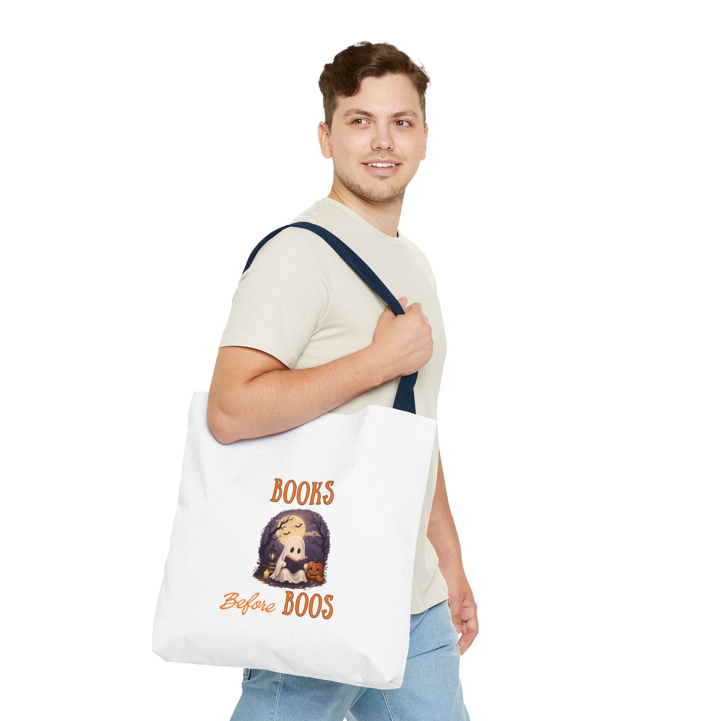 Halloween Tote Bag – Books Before Boos Book Lover Carryall