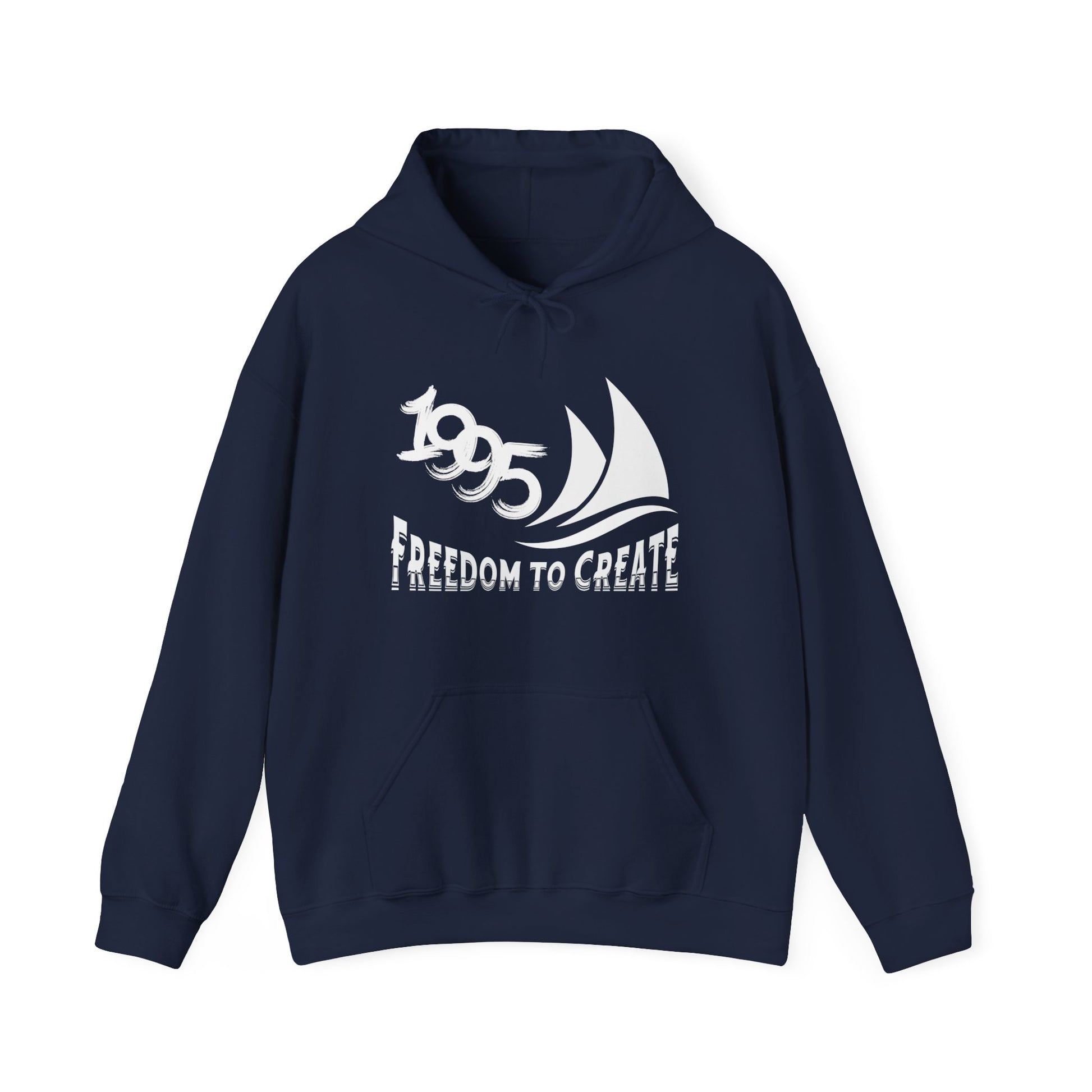 Freedom to Create Unisex Hooded Sweatshirt - Navy
