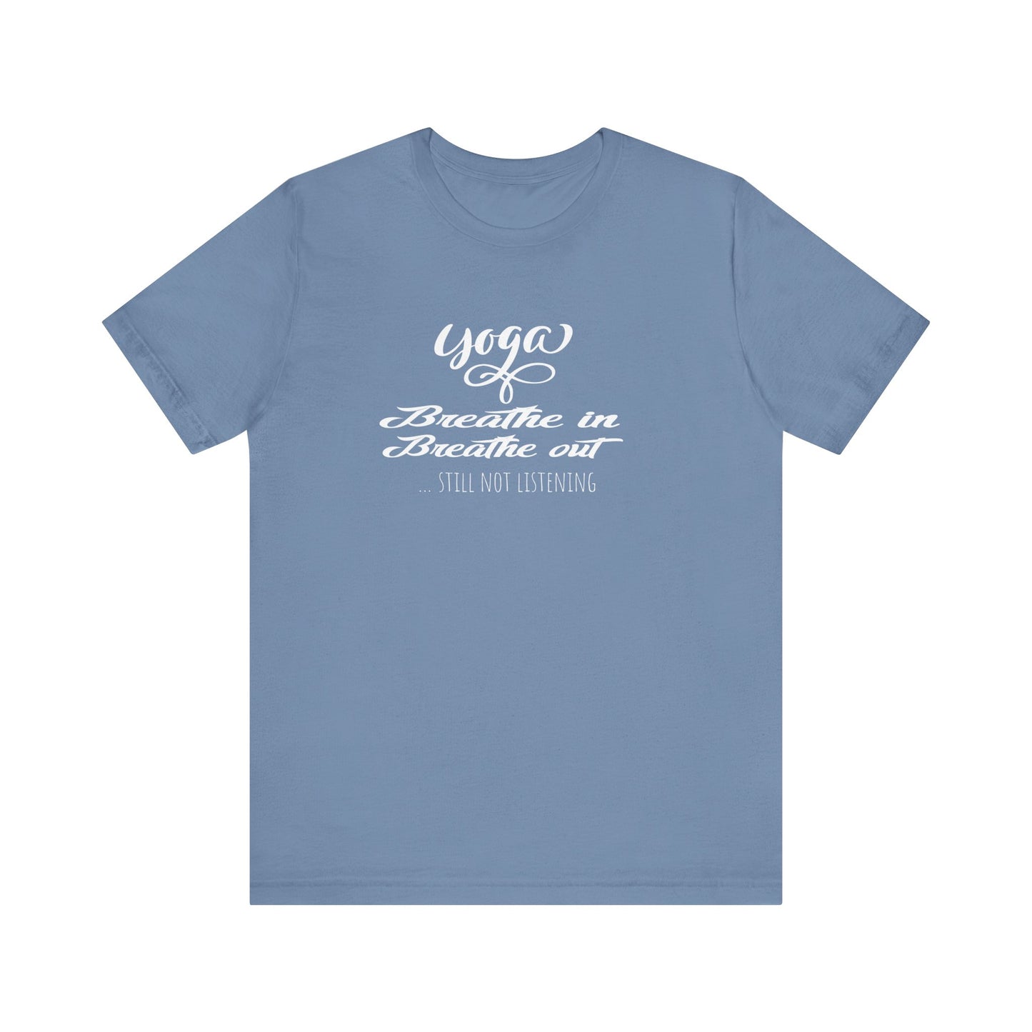 Quirky Yoga T-shirt - Steel blue