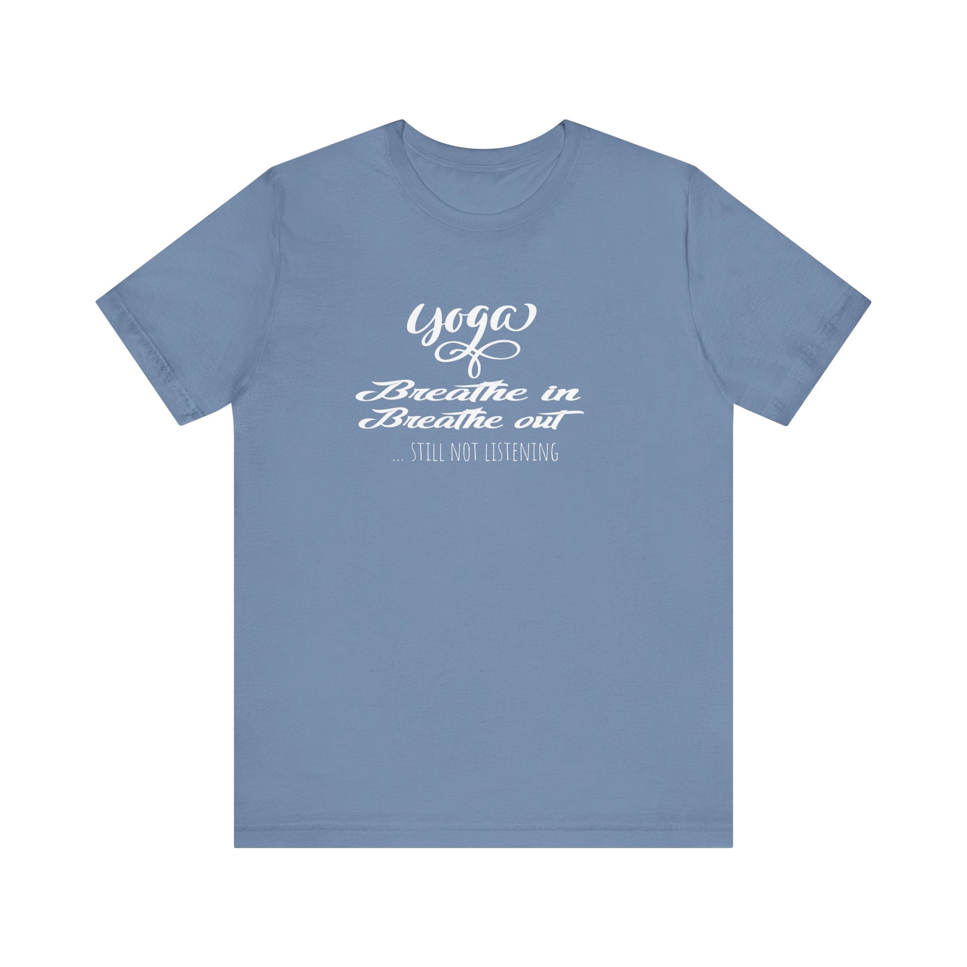 Quirky Yoga T-shirt - Steel blue