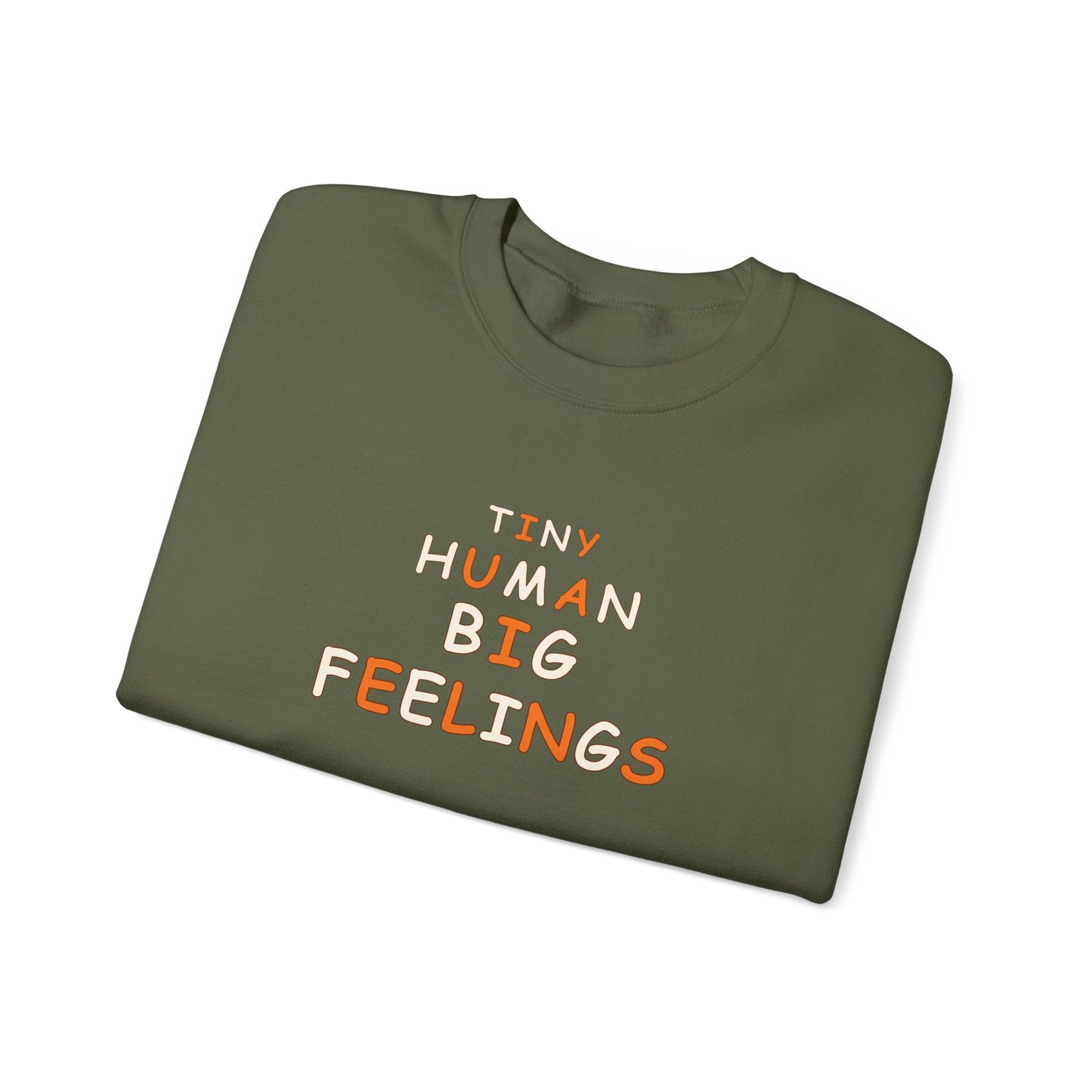 Teacher Sweatshirt – Tiny Human Big Feelings Pullover