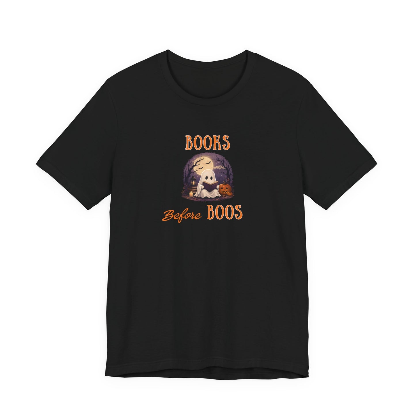 Halloween Shirt – Books Before Boos Ghost Reading Tee