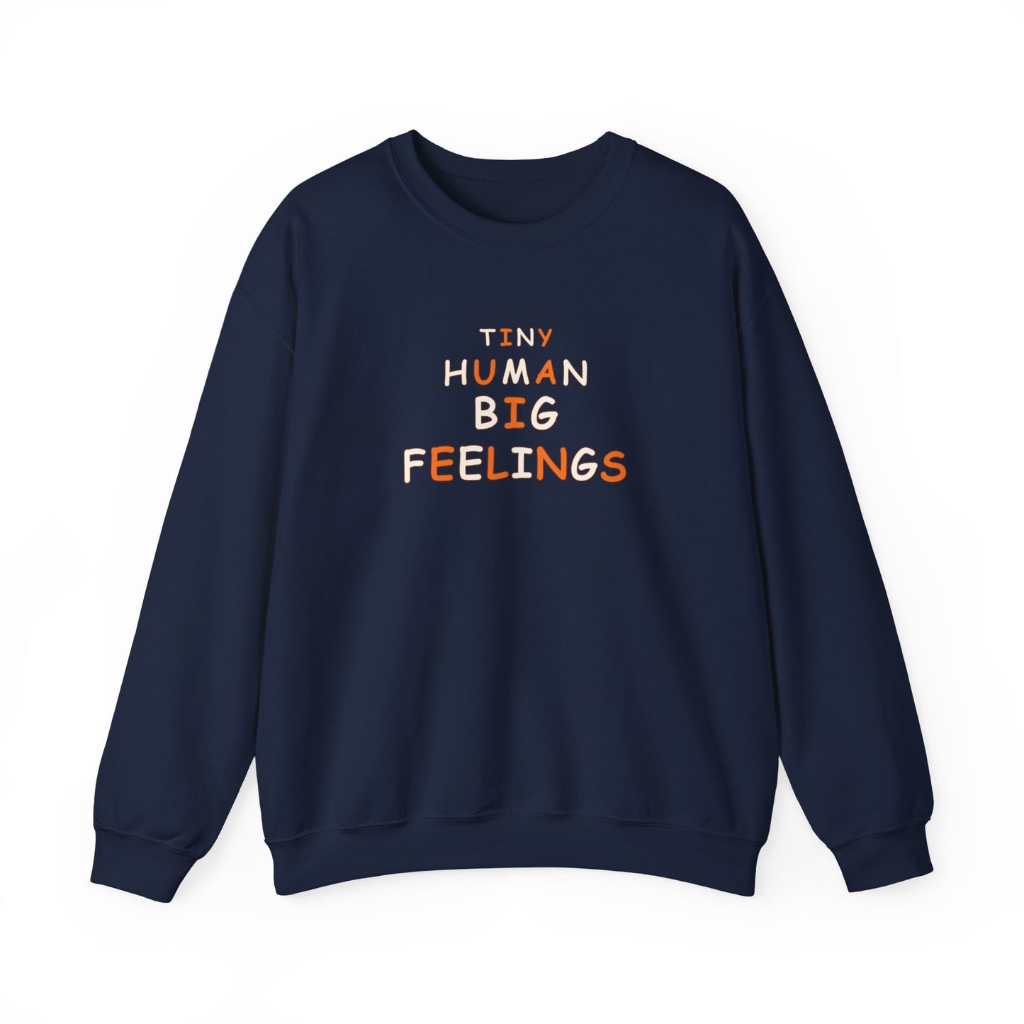Teacher Sweatshirt – Tiny Human Big Feelings Pullover