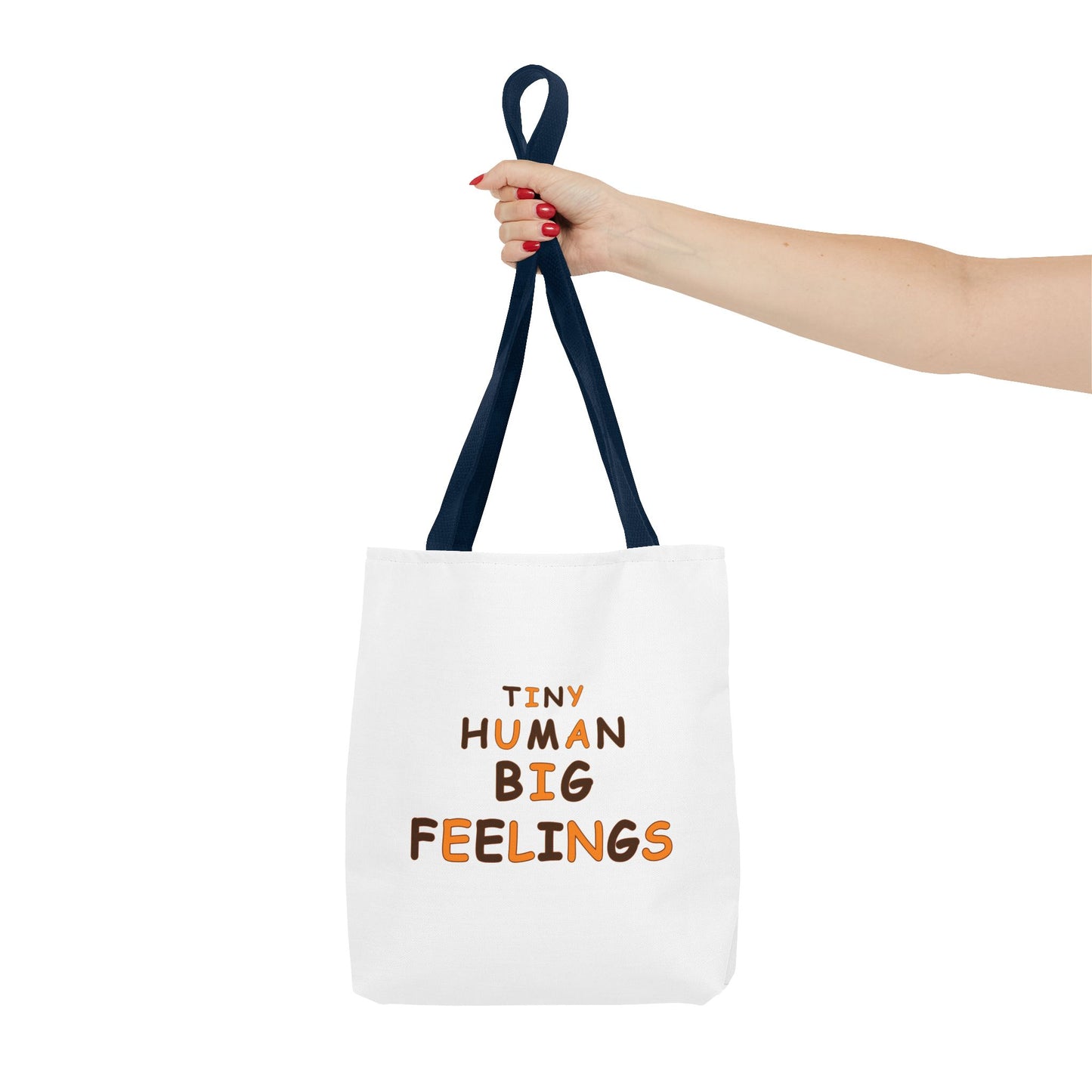 Teacher Tote Bag – Tiny Human Big Feelings Canvas Carryall
