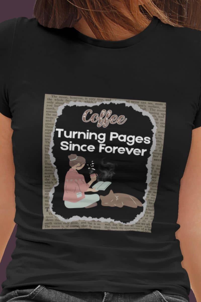 Coffee and book lover tee - Perfect gift for introverted bookworms