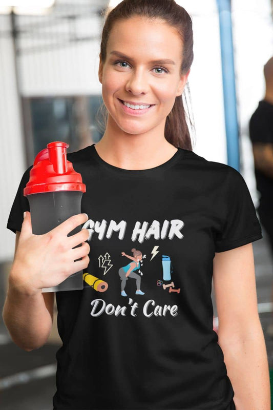 Funny gym shirt for women with comfortable cotton material