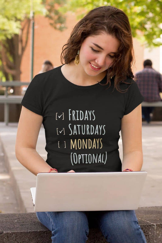 Minimalist funny shirt with the girl sitting working on her laptop in the school yard